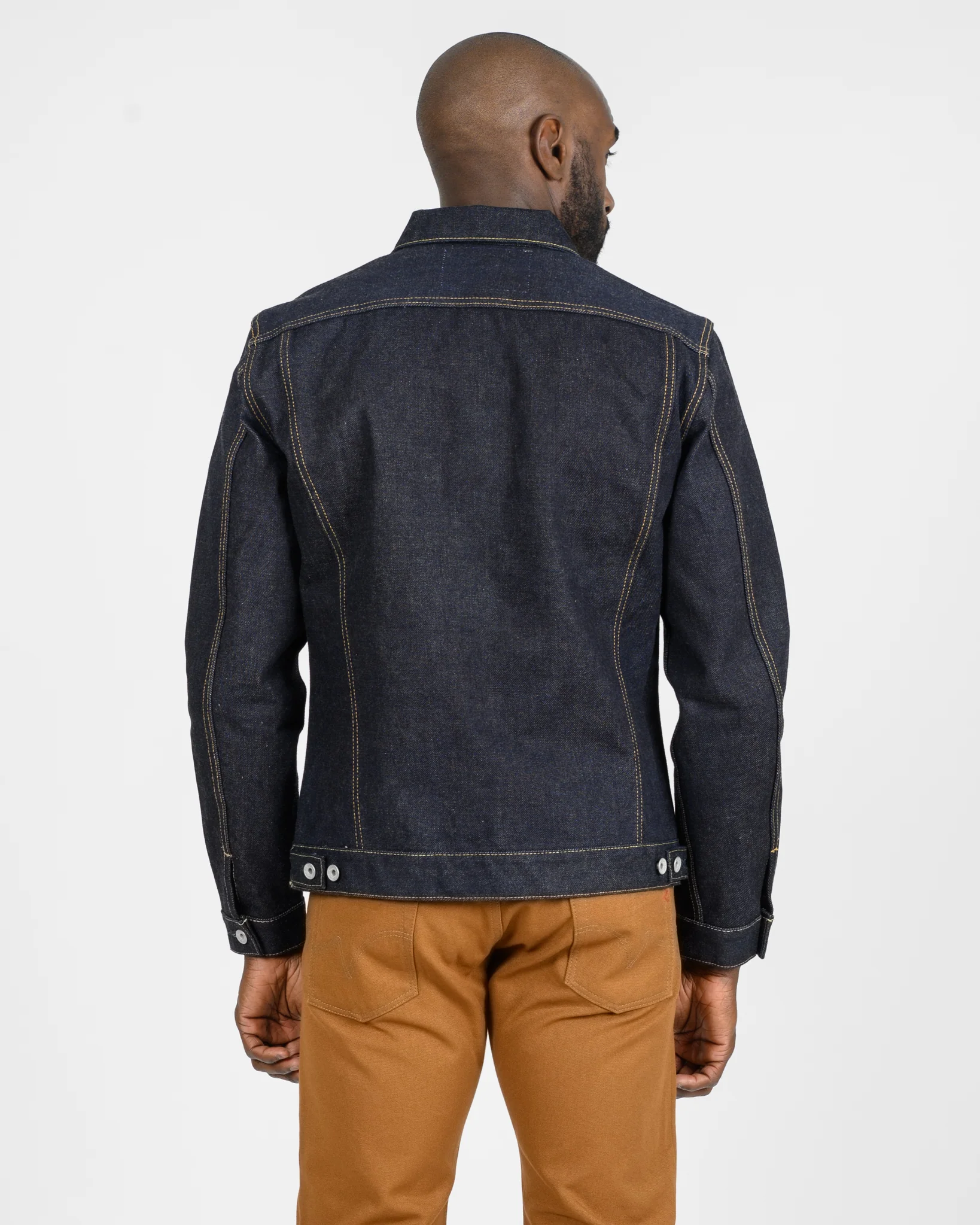 19oz Left-Hand Twill Selvedge Denim Type III Jacket - Indigo - Image 4