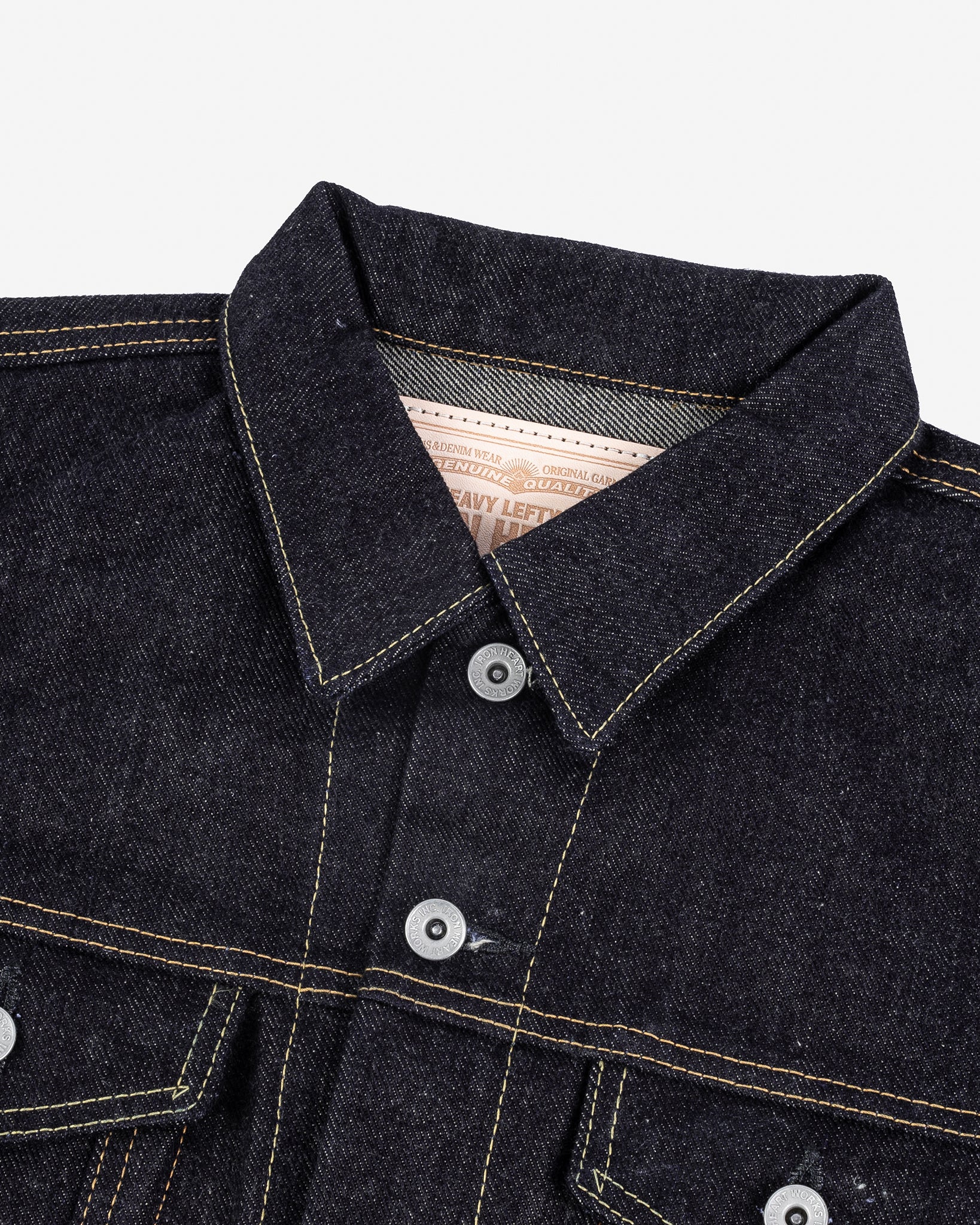 19oz Left-Hand Twill Selvedge Denim Type III Jacket - Indigo - Image 6