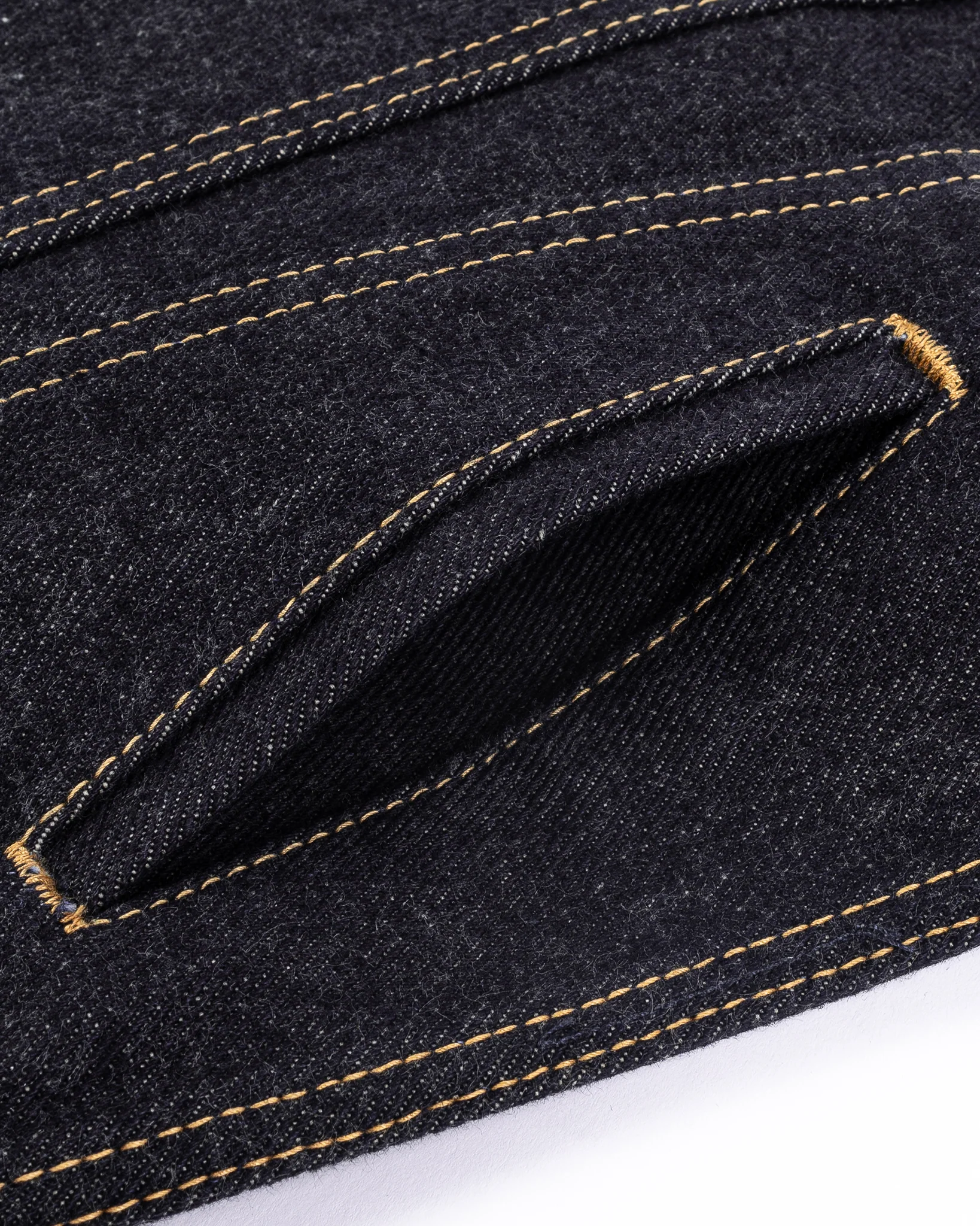 19oz Left-Hand Twill Selvedge Denim Type III Jacket - Indigo - Image 7