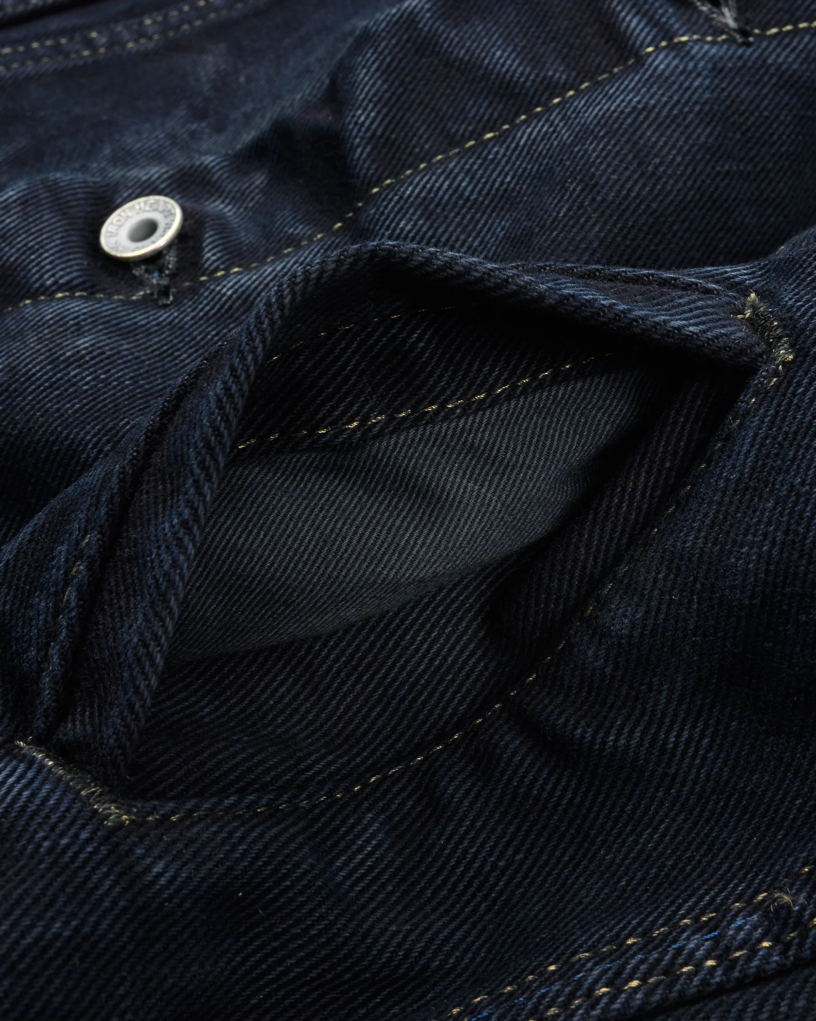 19oz Left-Hand Twill Selvedge Denim Type III Jacket - Indigo Overdyed Black - Image 11