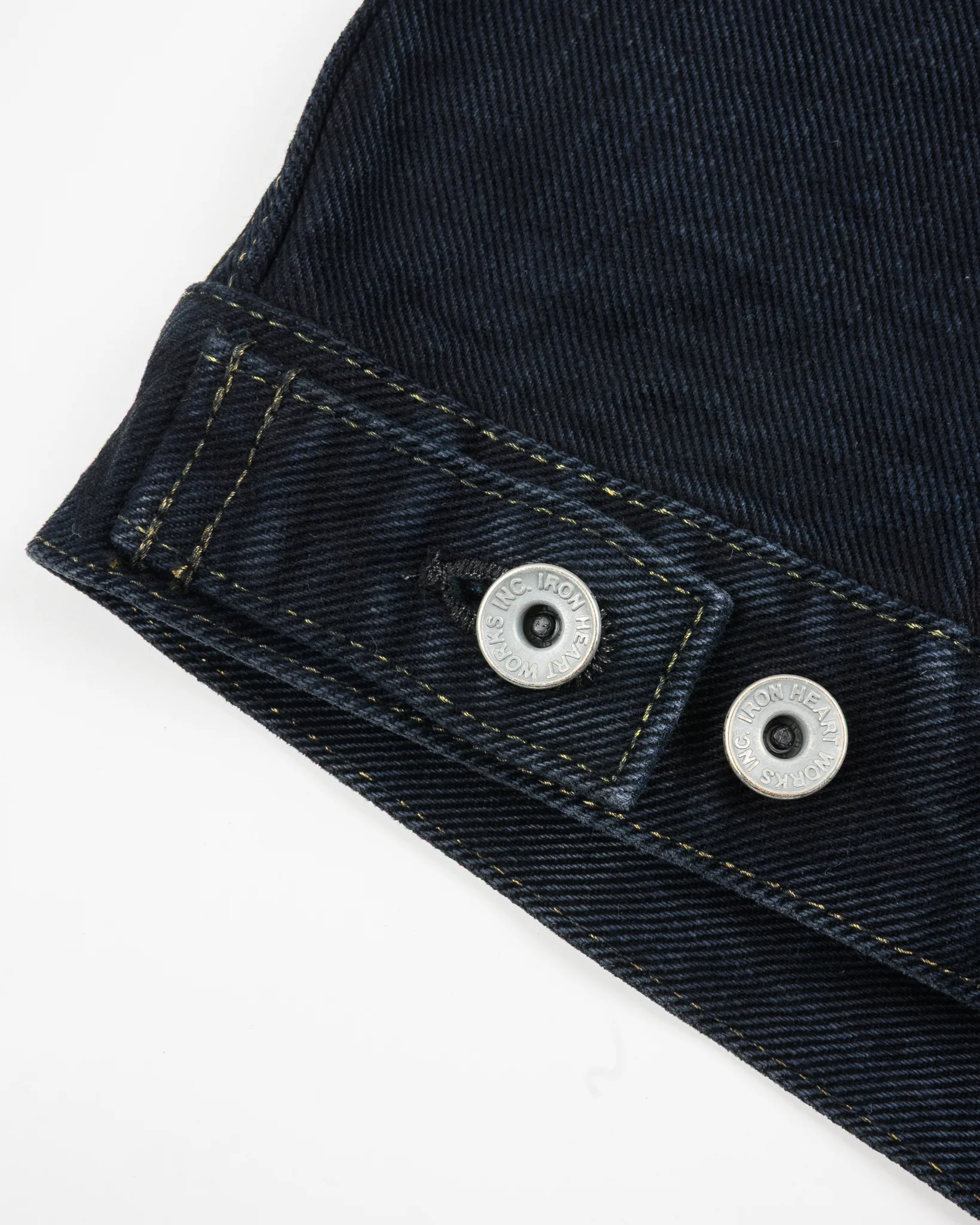 19oz Left-Hand Twill Selvedge Denim Type III Jacket - Indigo Overdyed Black - Image 14