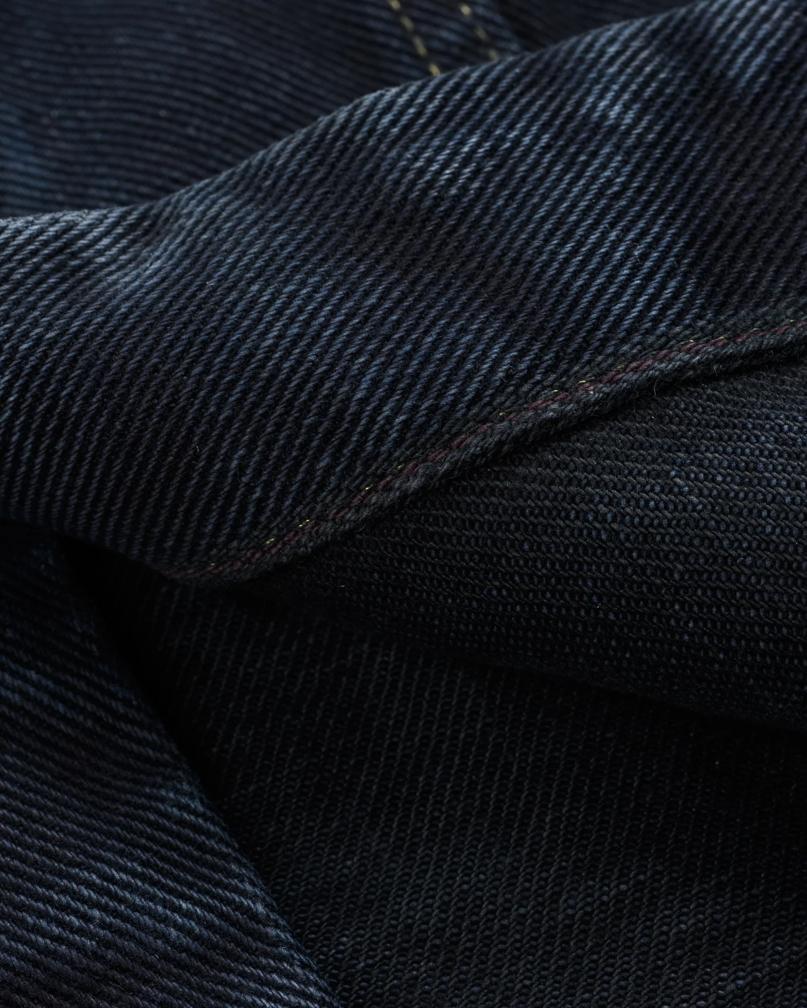 19oz Left-Hand Twill Selvedge Denim Type III Jacket - Indigo Overdyed Black - Image 19