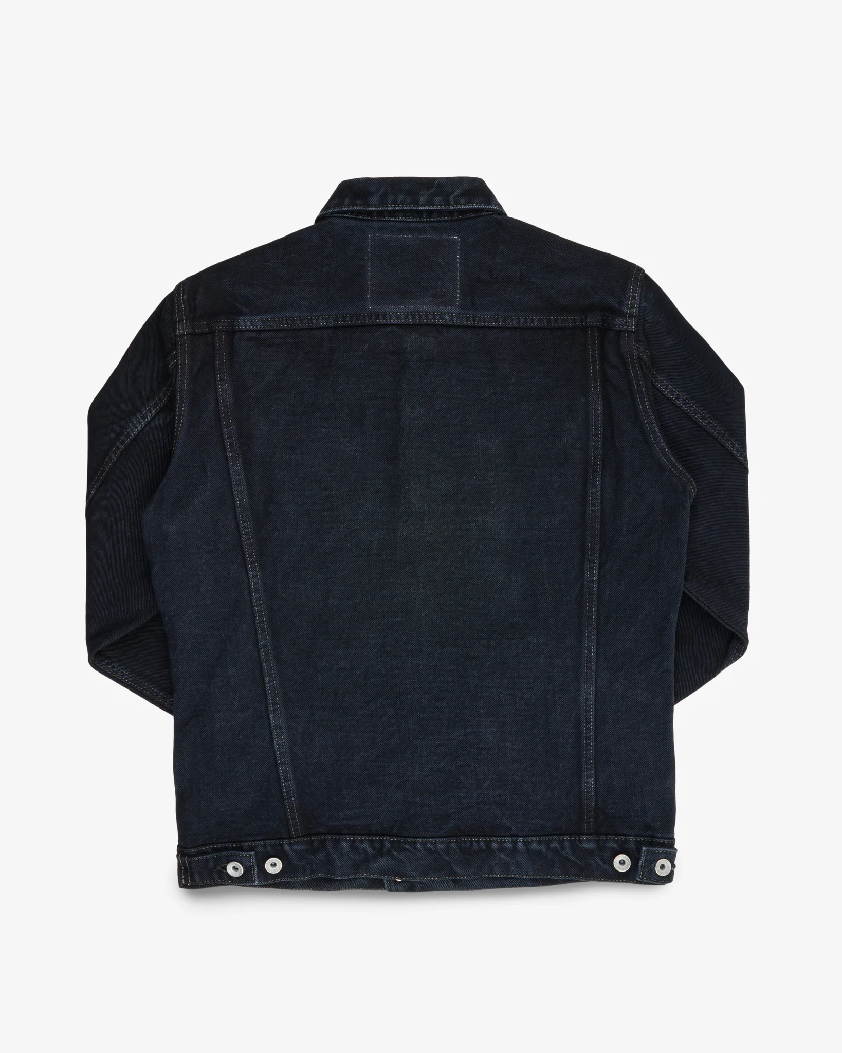 19oz Left-Hand Twill Selvedge Denim Type III Jacket - Indigo Overdyed Black - Image 5