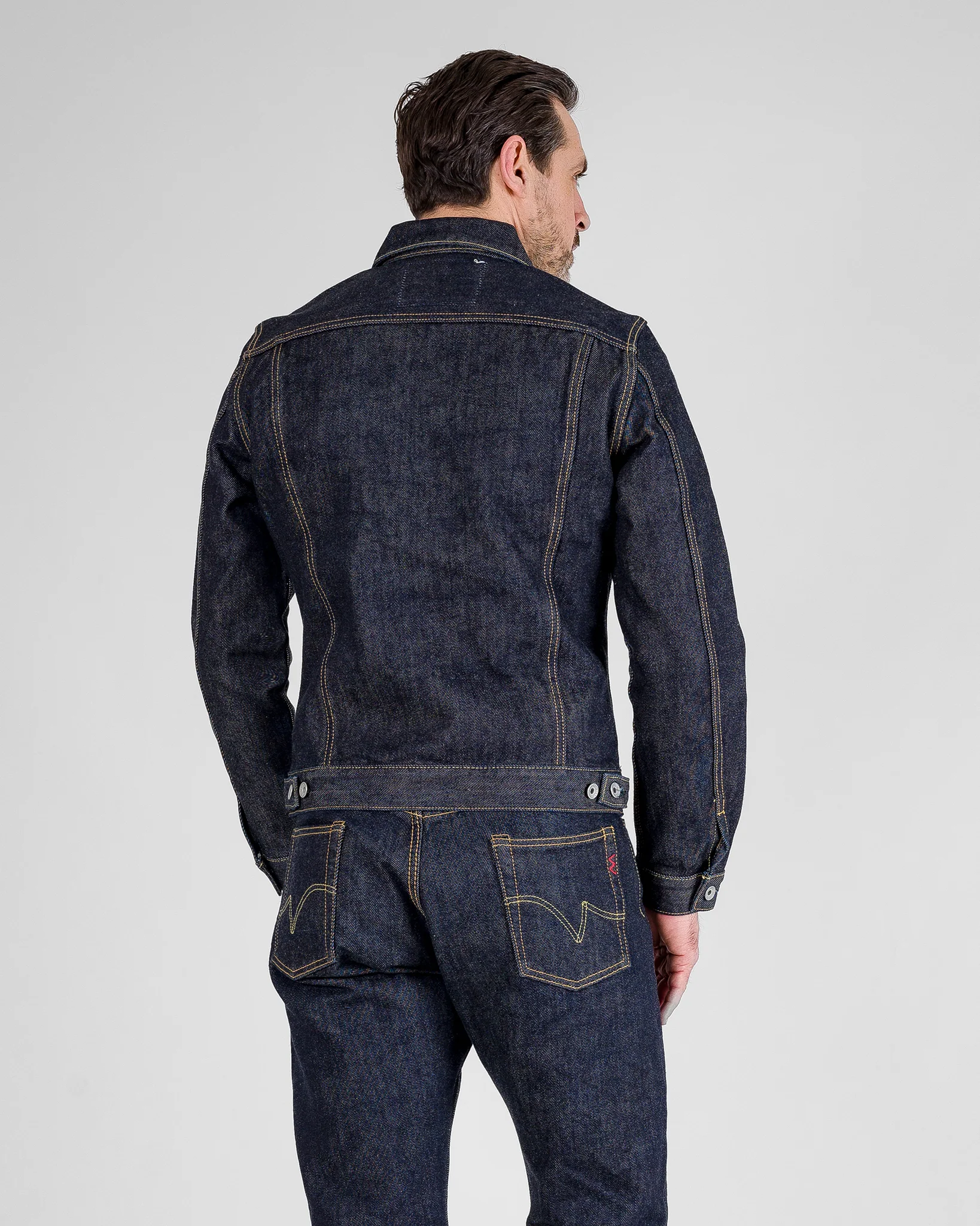 21oz Selvedge Denim Modified Type III Jacket - Indigo - Image 4