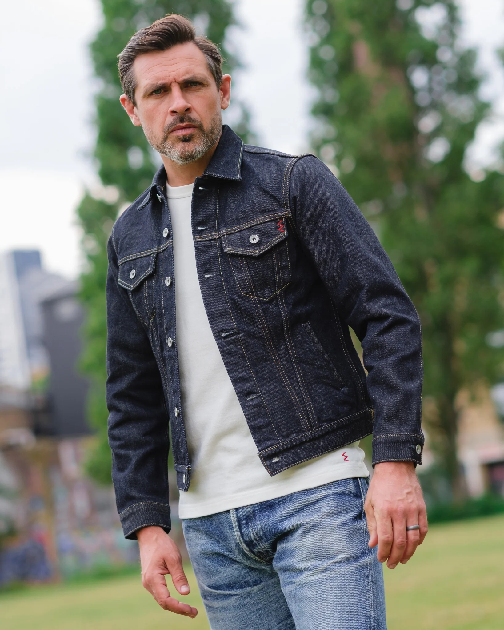 21oz Selvedge Denim Modified Type III Jacket - Indigo - Image 5