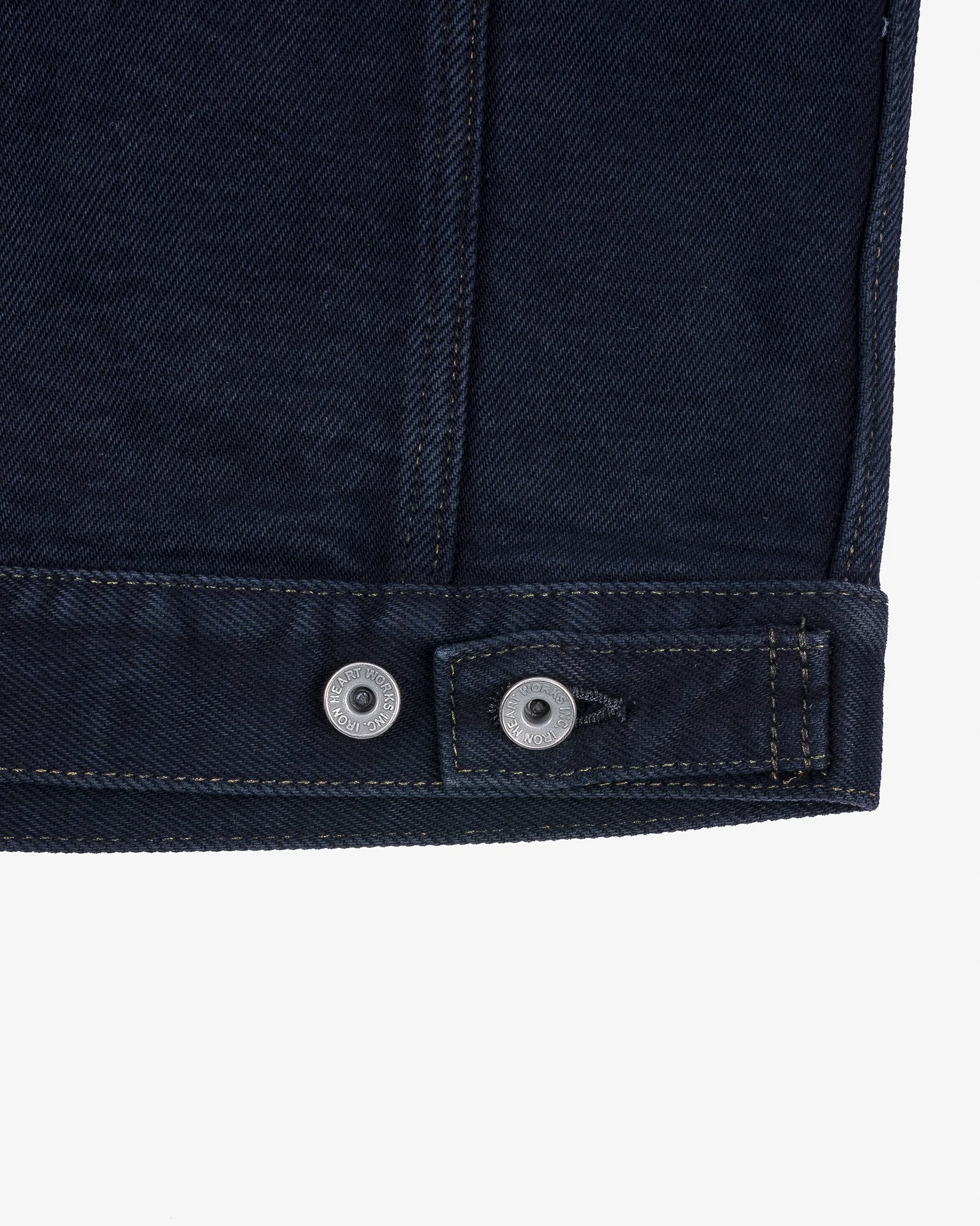 21oz Selvedge Denim Modified Type III Vest - Indigo Overdyed Black - Image 6