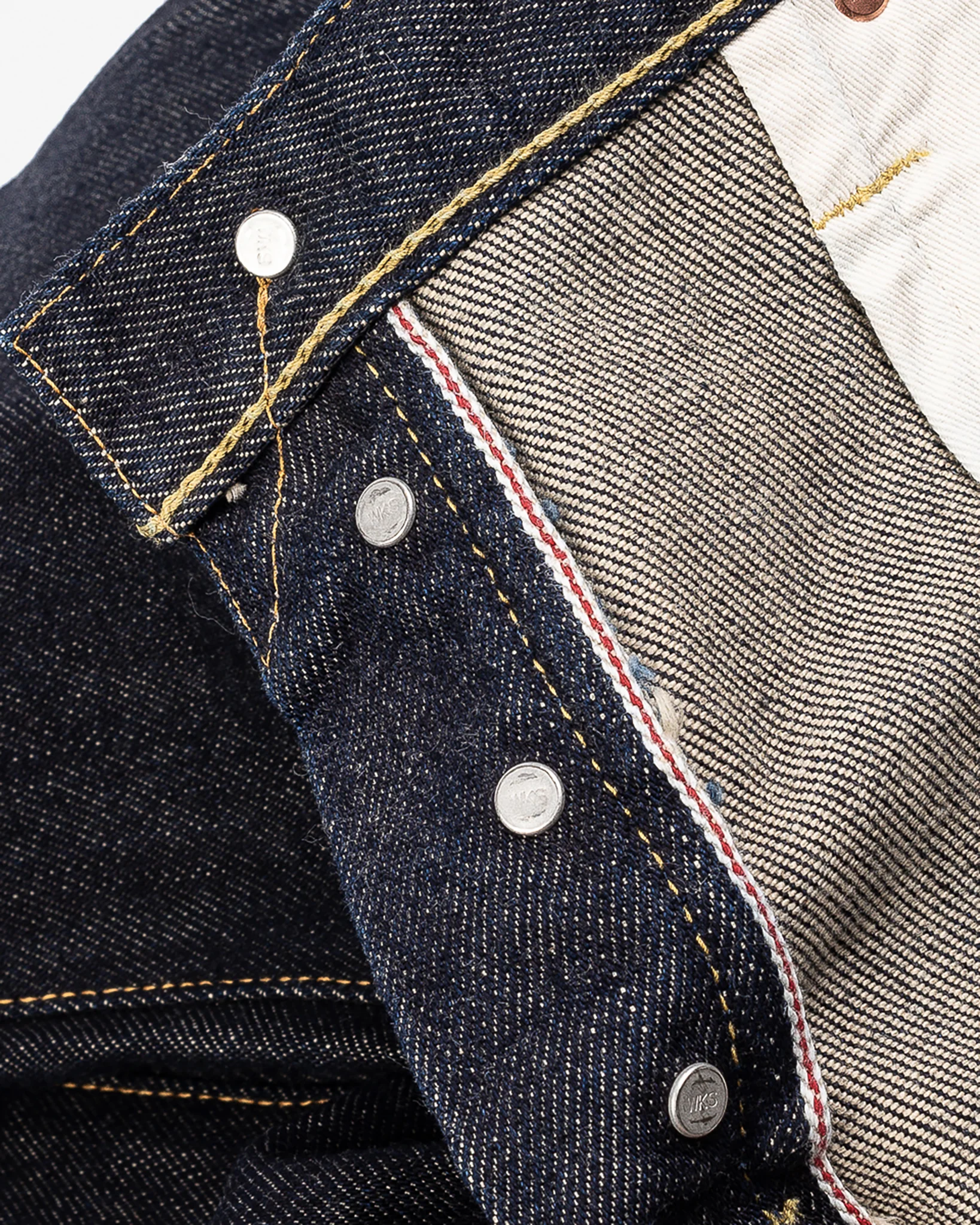 21oz Selvedge Denim Slim Straight Cut Jeans - Indigo - Image 10