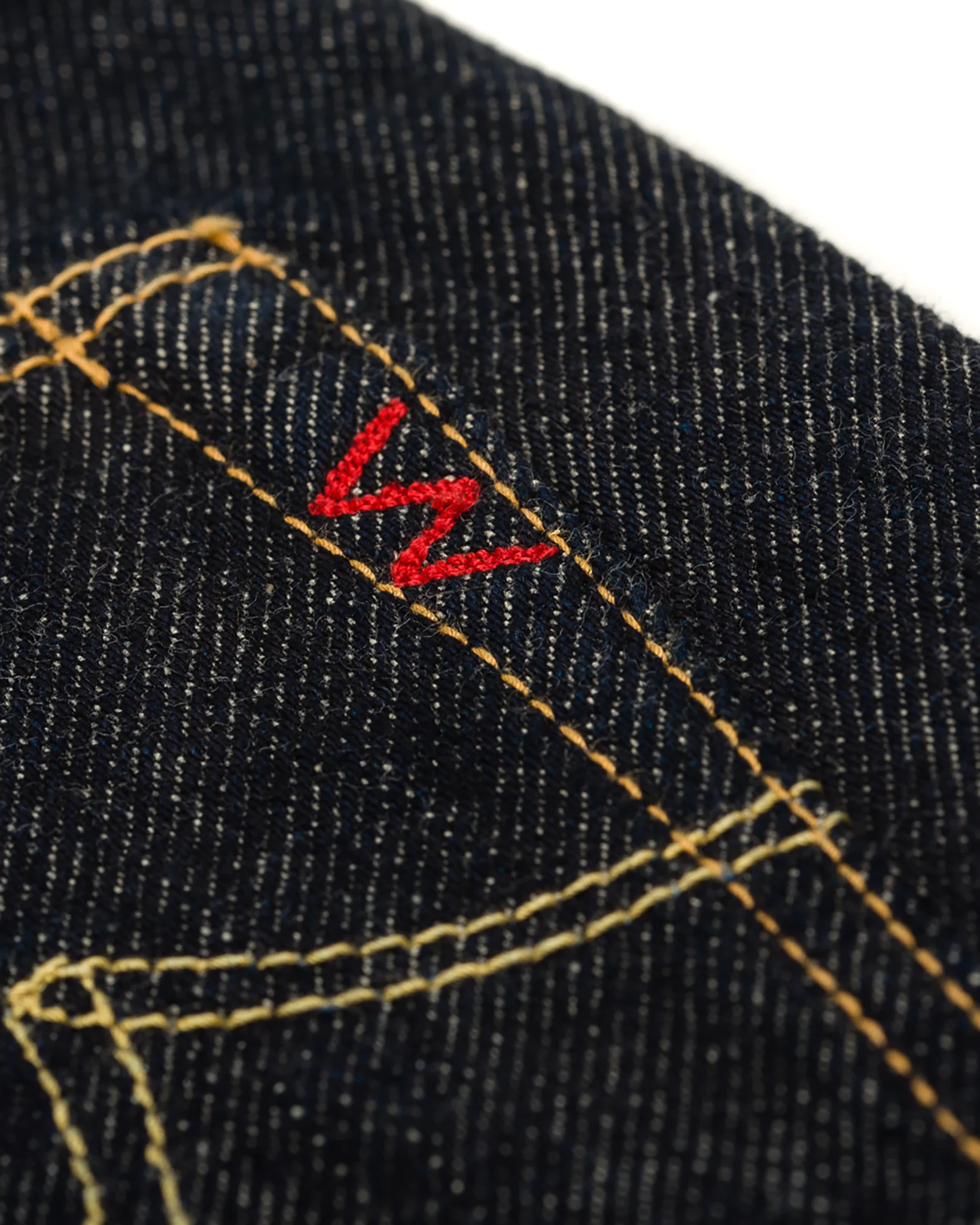 21oz Selvedge Denim Slim Straight Cut Jeans - Indigo - Image 13