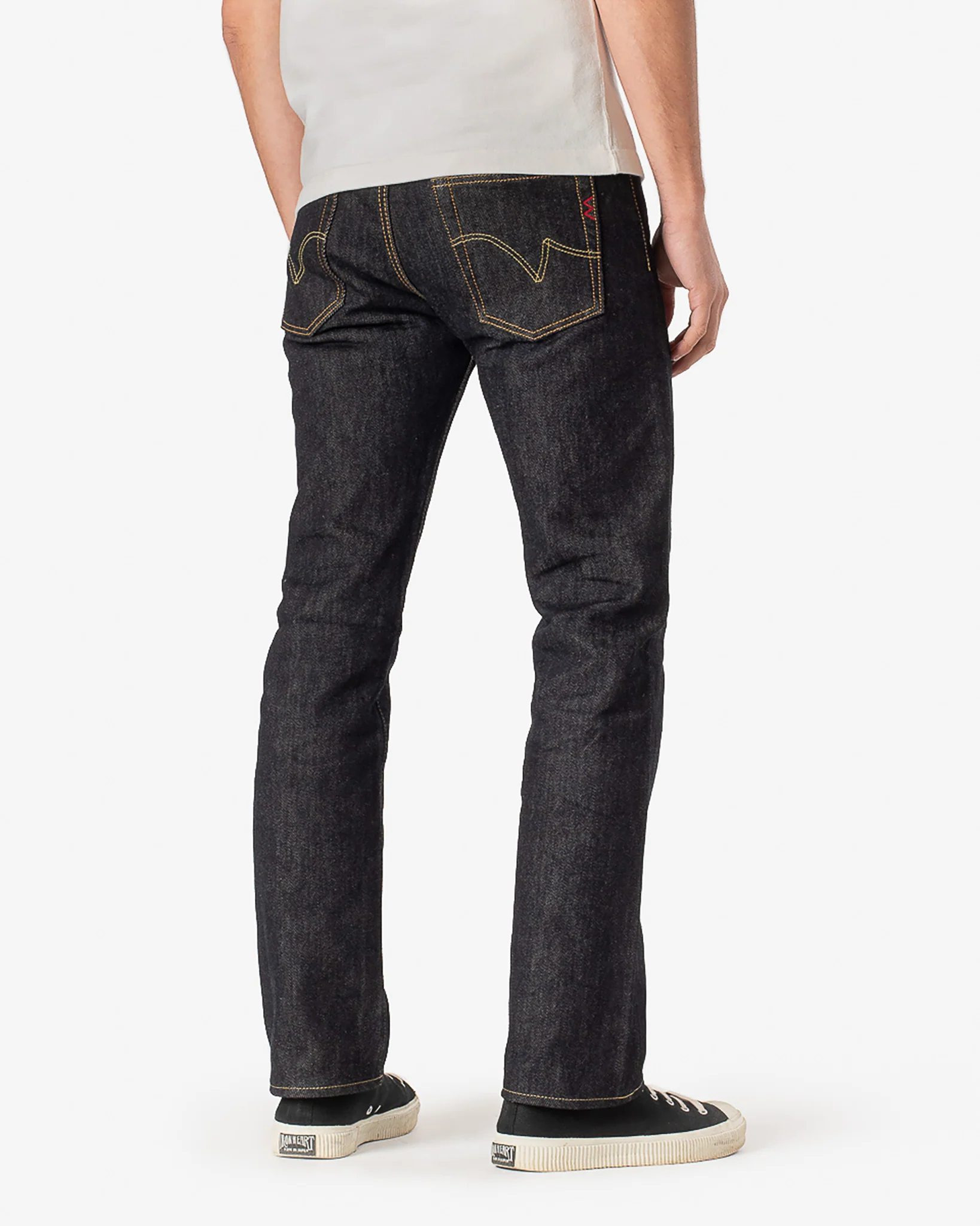 21oz Selvedge Denim Slim Straight Cut Jeans - Indigo - Image 3