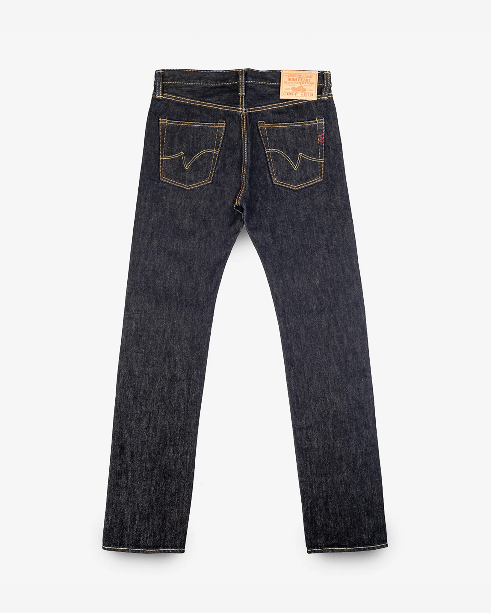 21oz Selvedge Denim Slim Straight Cut Jeans - Indigo - Image 5