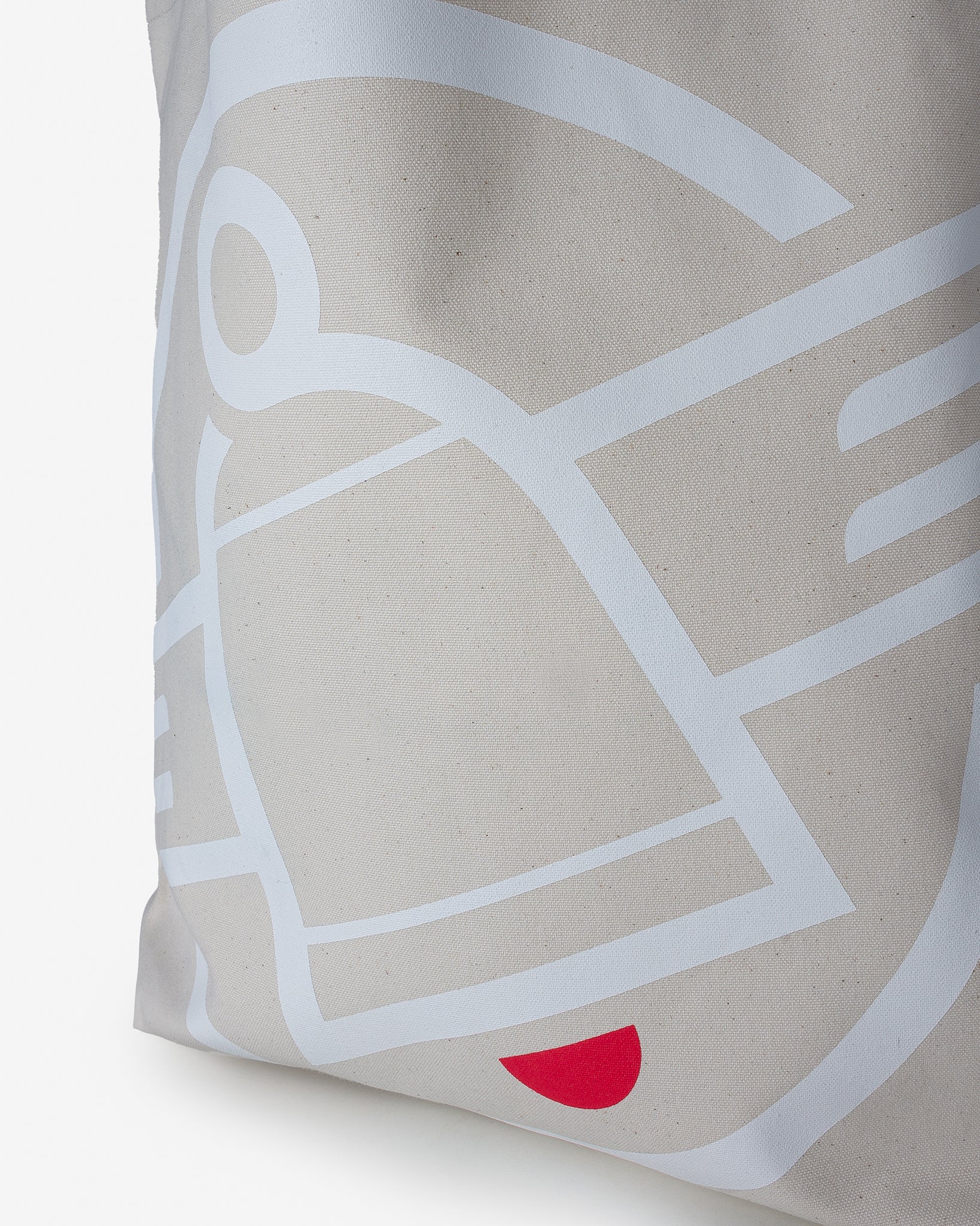 Printed Canvas Tote Bag - Iron Heart Logo Print - Image 6