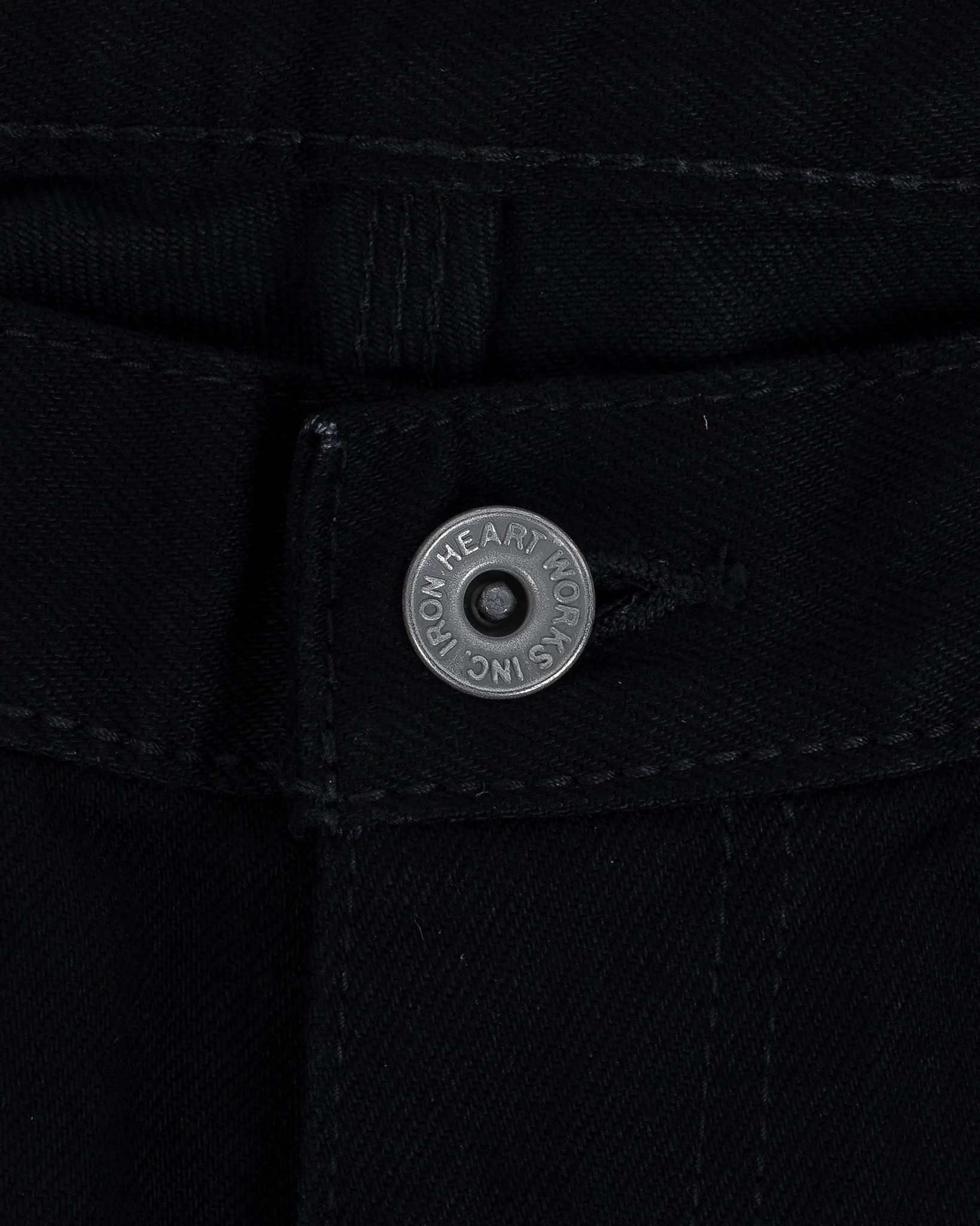 14oz Selvedge Denim Cargo Pants - Black/Black - Image 10
