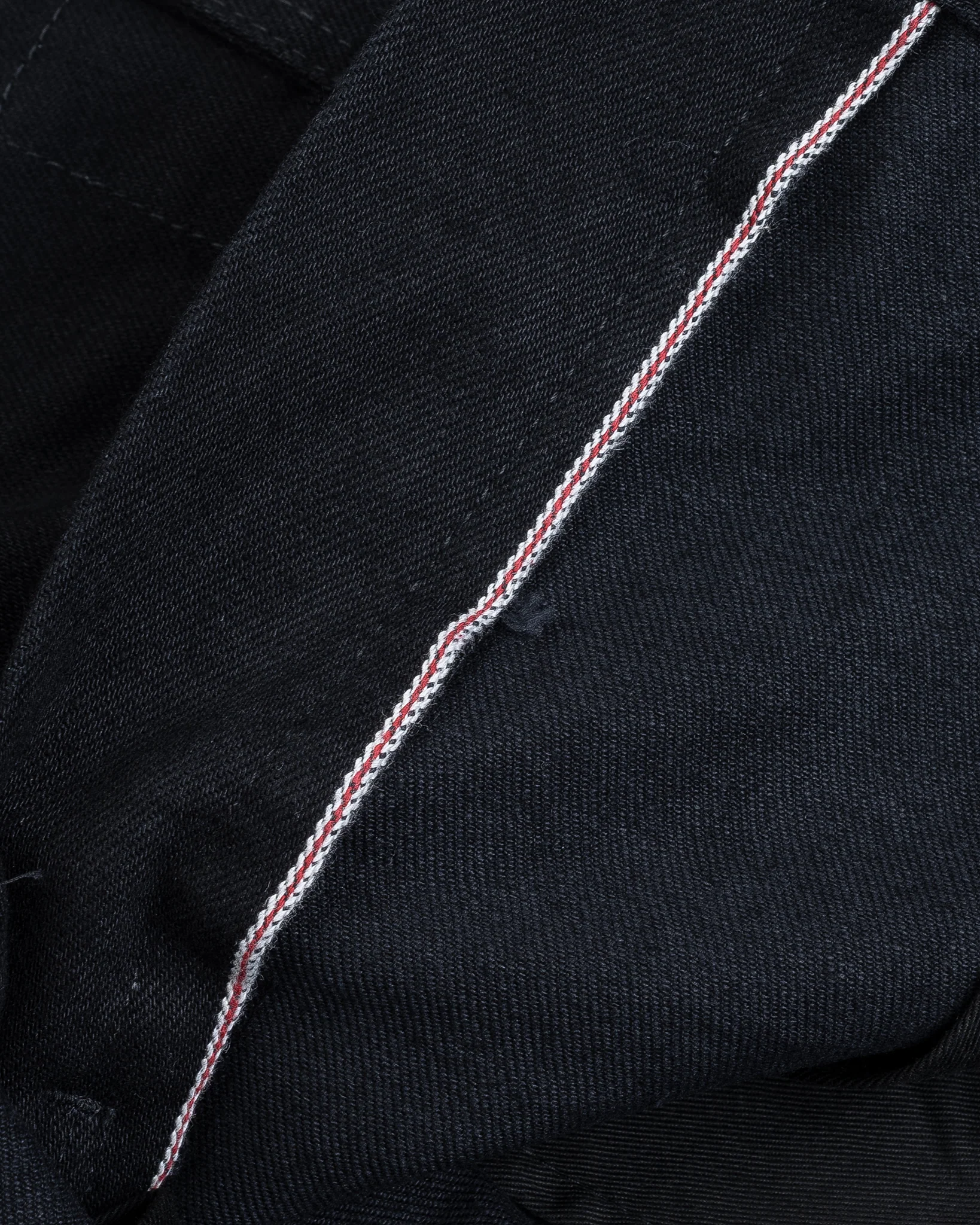 14oz Selvedge Denim Cargo Pants - Black/Black - Image 14