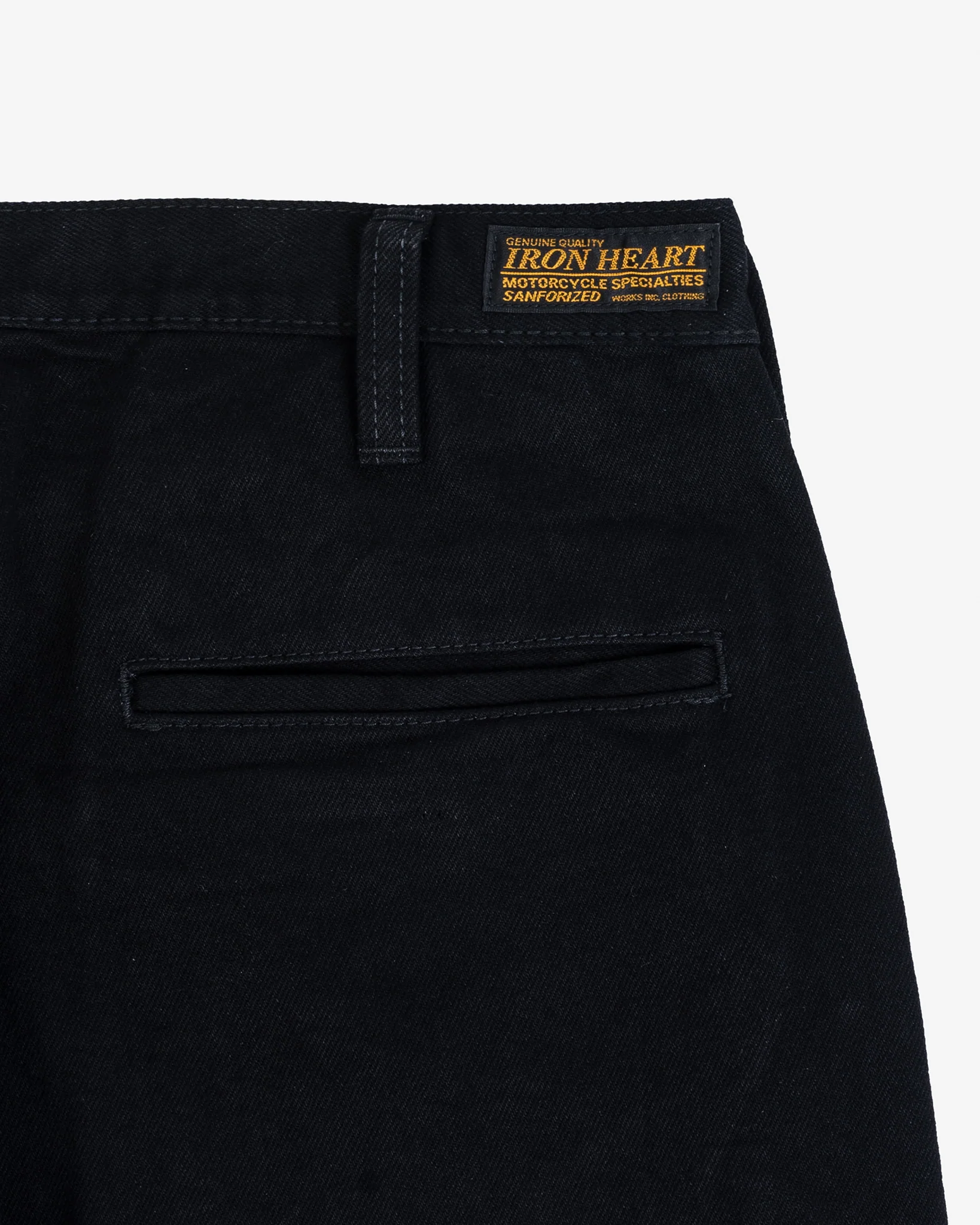 14oz Selvedge Denim Cargo Pants - Black/Black - Image 6