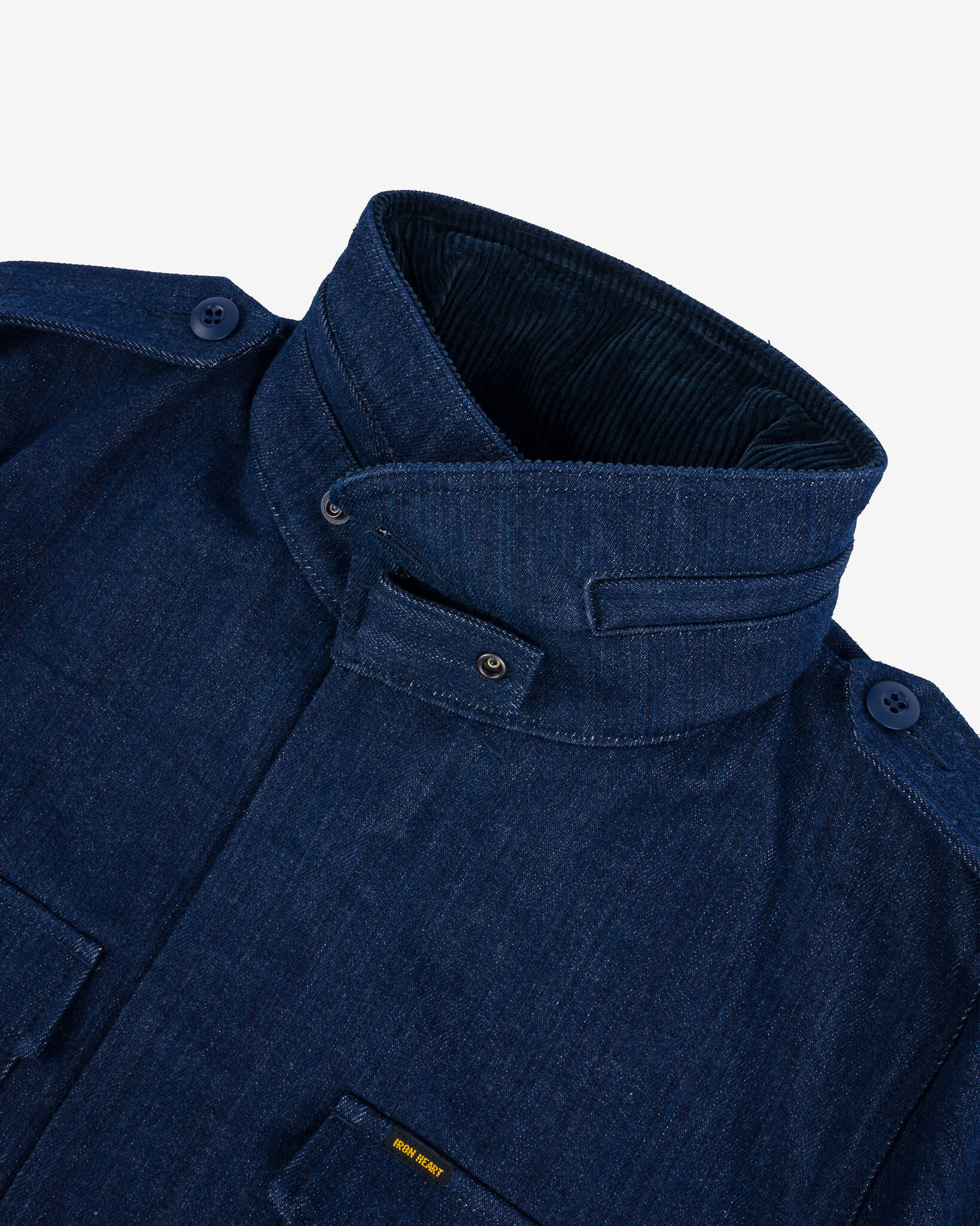 16oz Natural Indigo Selvedge Denim M65 Field Jacket - Image 7