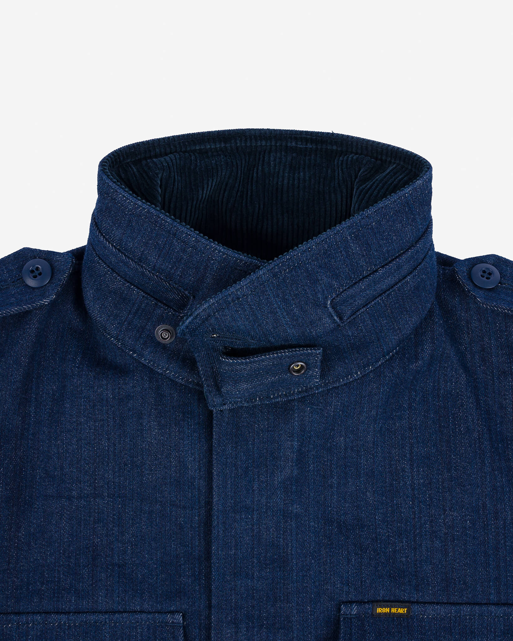 16oz Natural Indigo Selvedge Denim M65 Field Jacket - Image 8