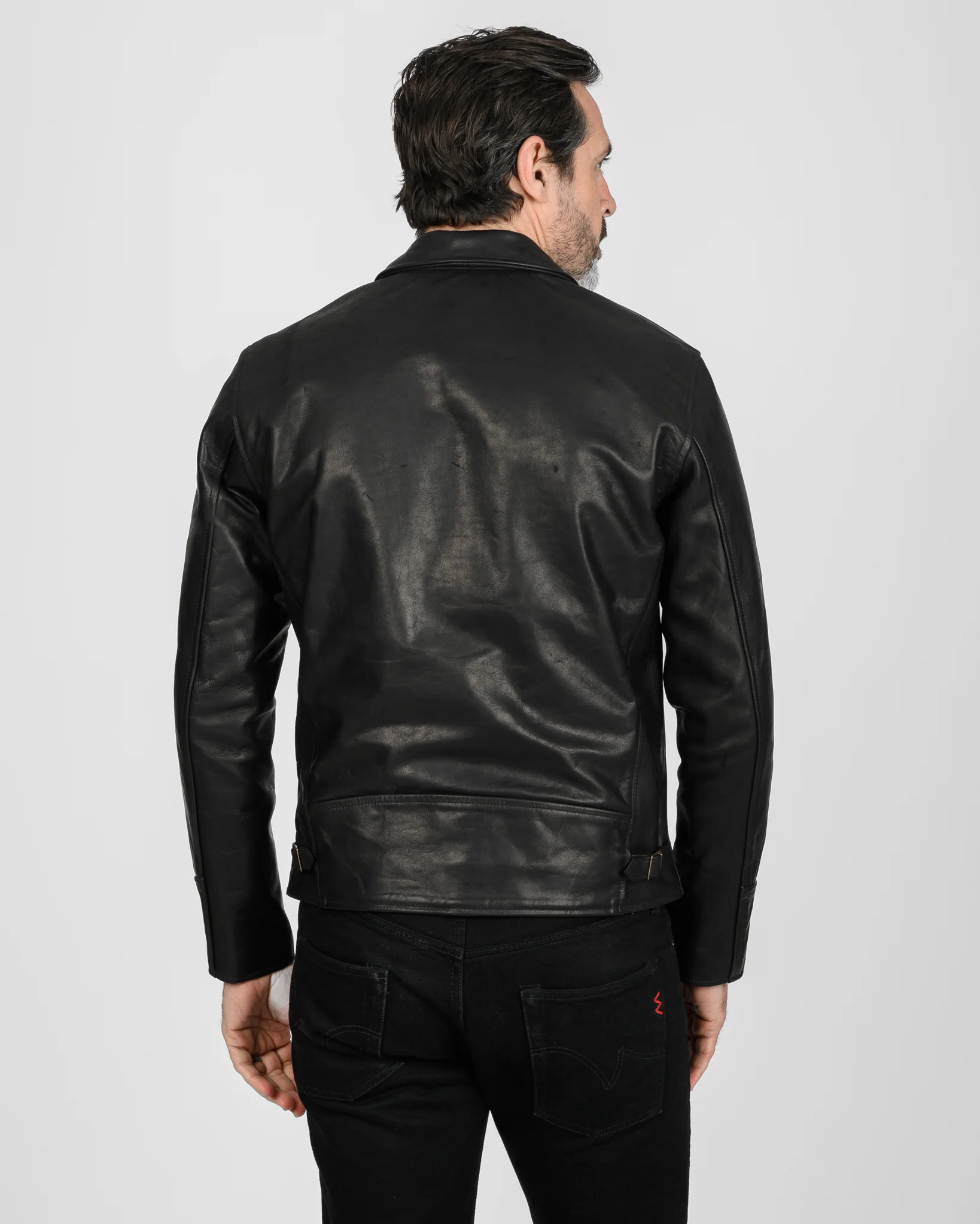 Iron Heart x Simmons Bilt Horsehide Savannah Jacket - Black - Image 4