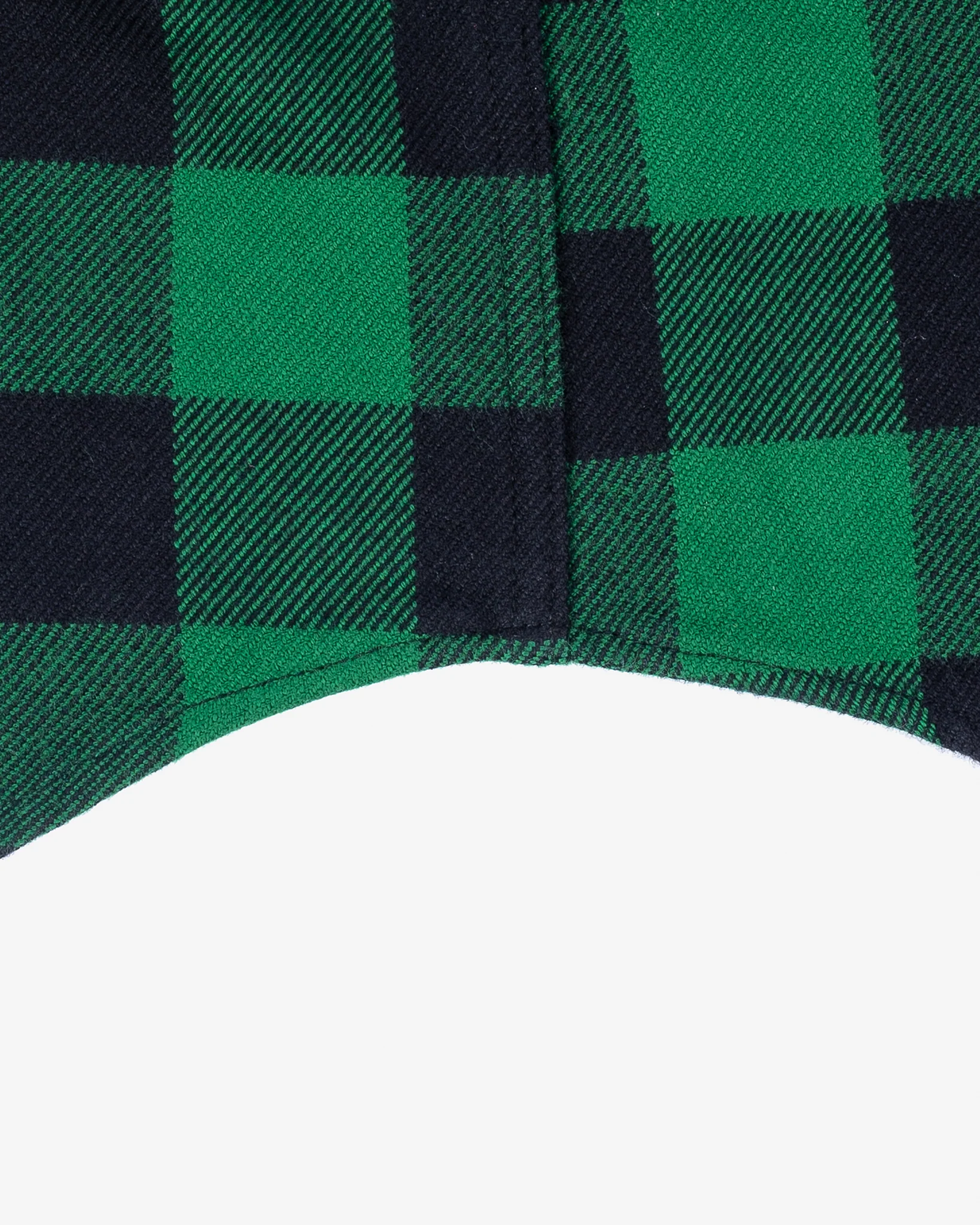 Ultra Heavy Flannel Buffalo Check Western Shirt - Green/Black - Image 13