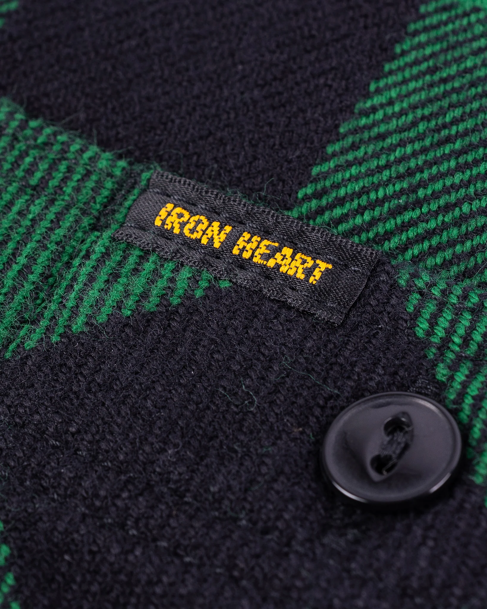 Ultra Heavy Flannel Buffalo Check Work Shirt - Green/Black - Image 10