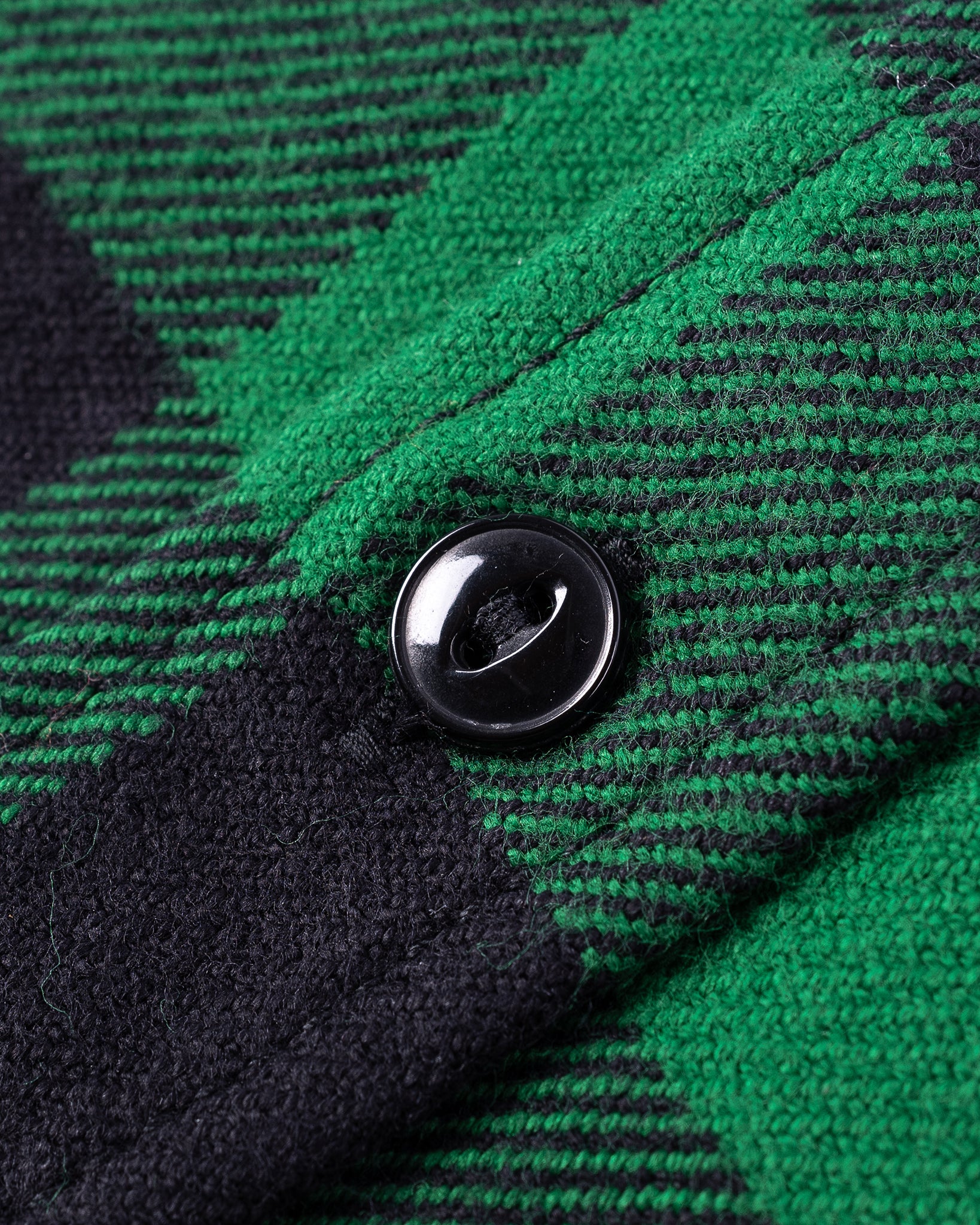 Ultra Heavy Flannel Buffalo Check Work Shirt - Green/Black - Image 11