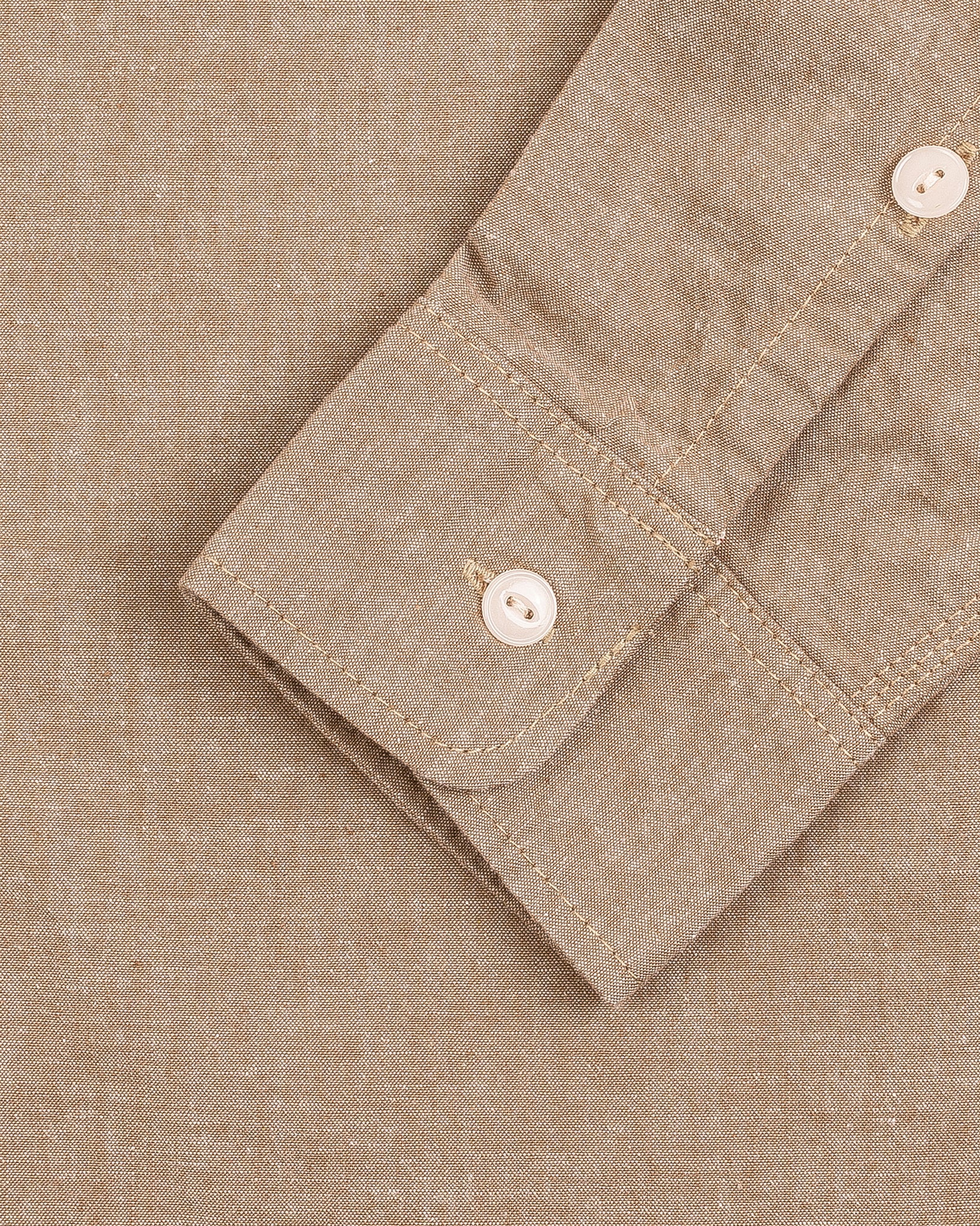 10oz Selvedge Chambray Work Shirt - Khaki - Image 10