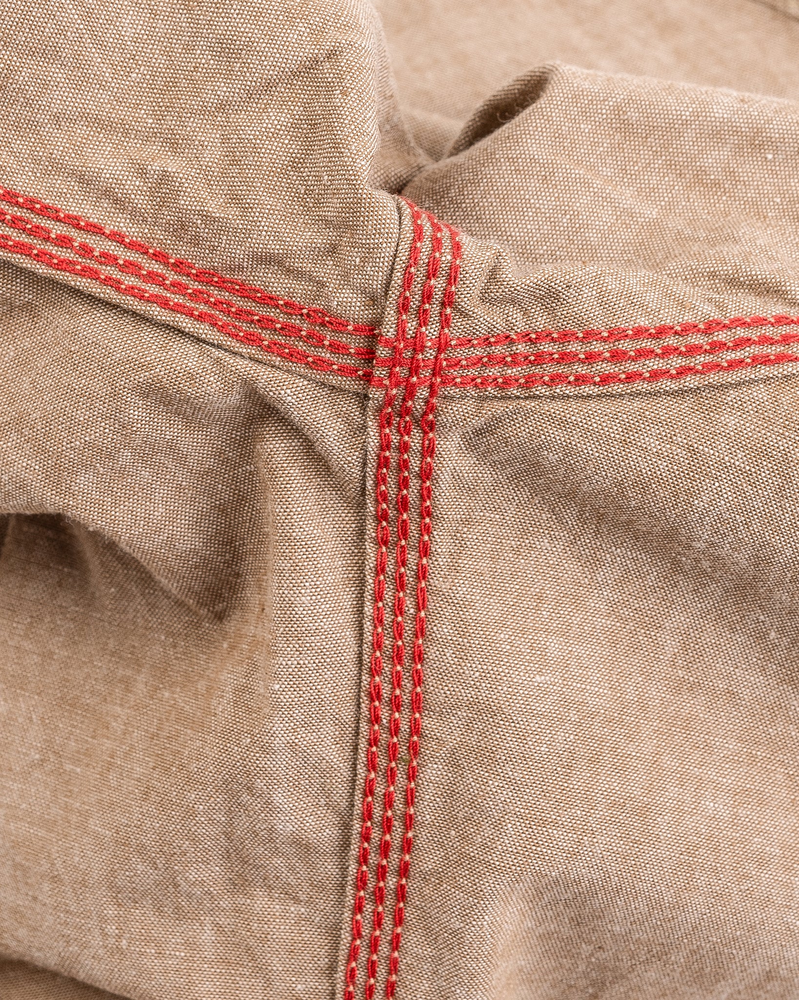 10oz Selvedge Chambray Work Shirt - Khaki - Image 13
