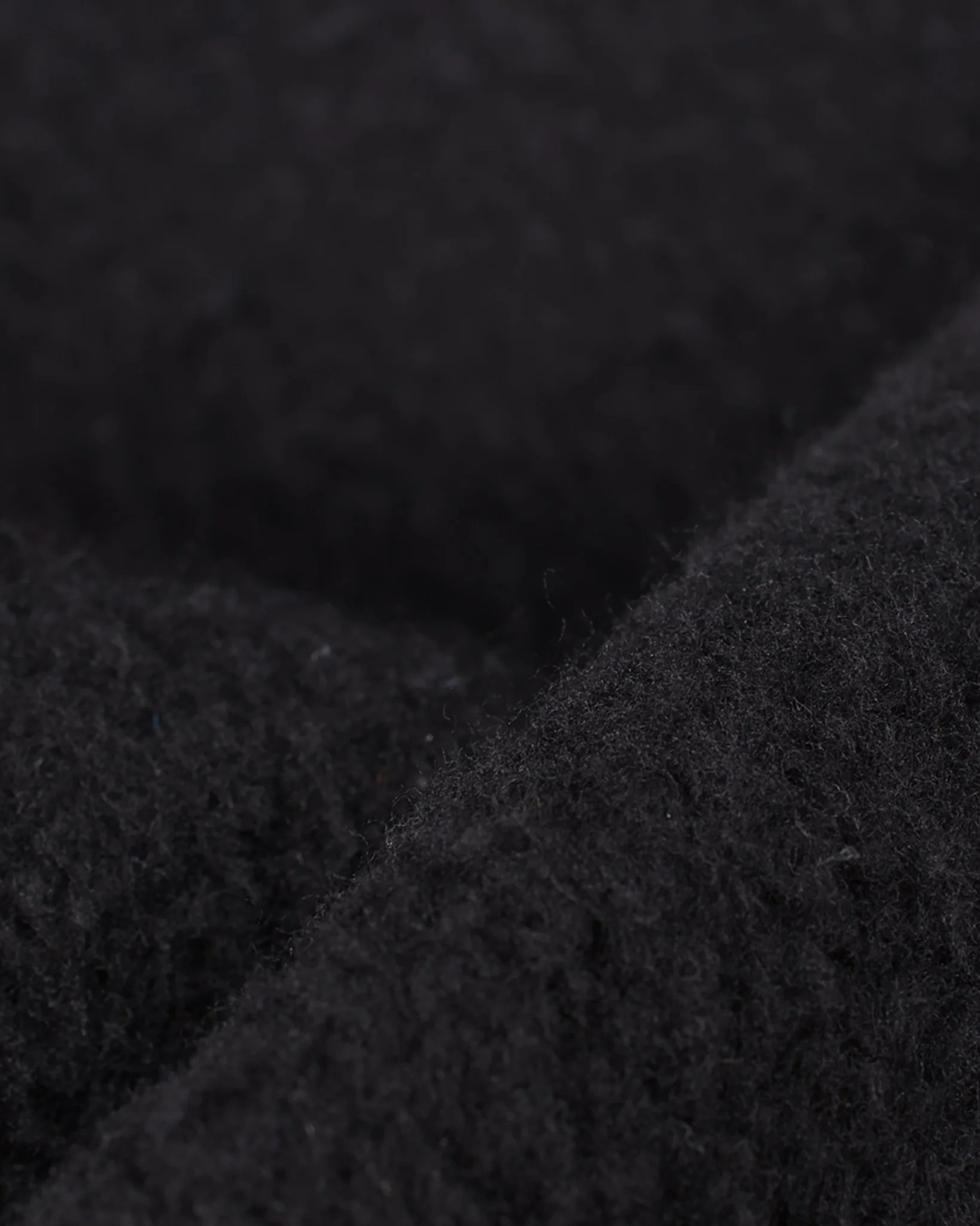 14oz Ultra Heavyweight Loopwheel Cotton Zip Up Sweater - Black - Image 9