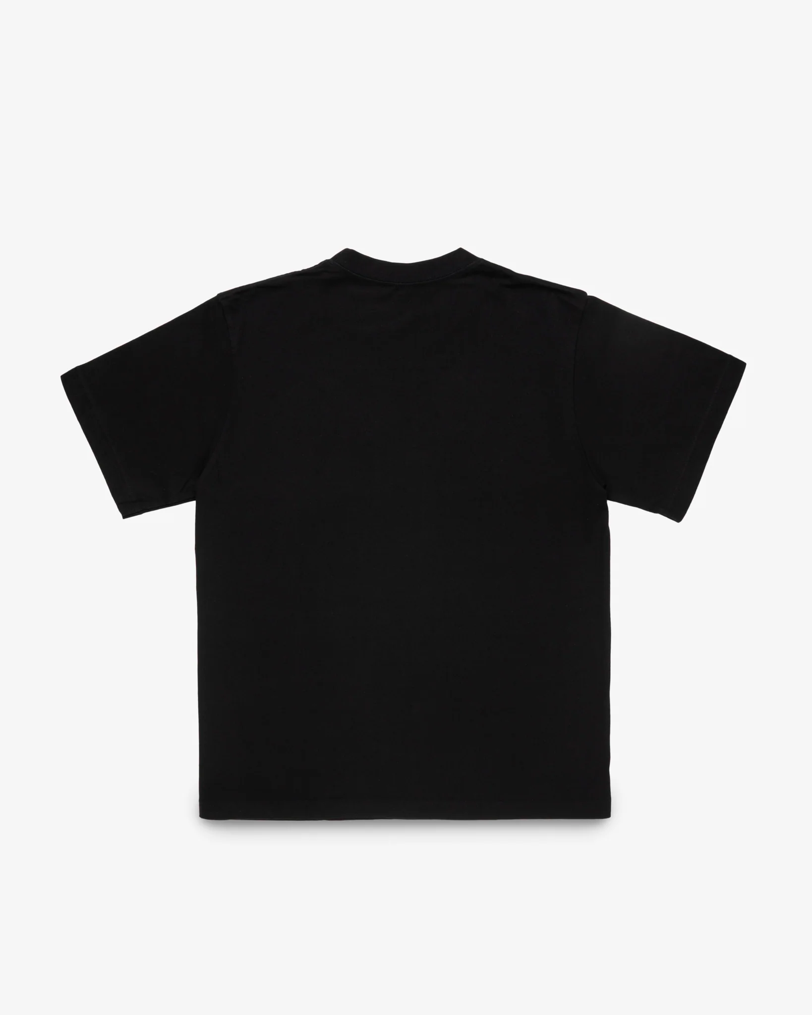 7.5oz Printed Loopwheel Crew Neck T-Shirt - Black - Image 5