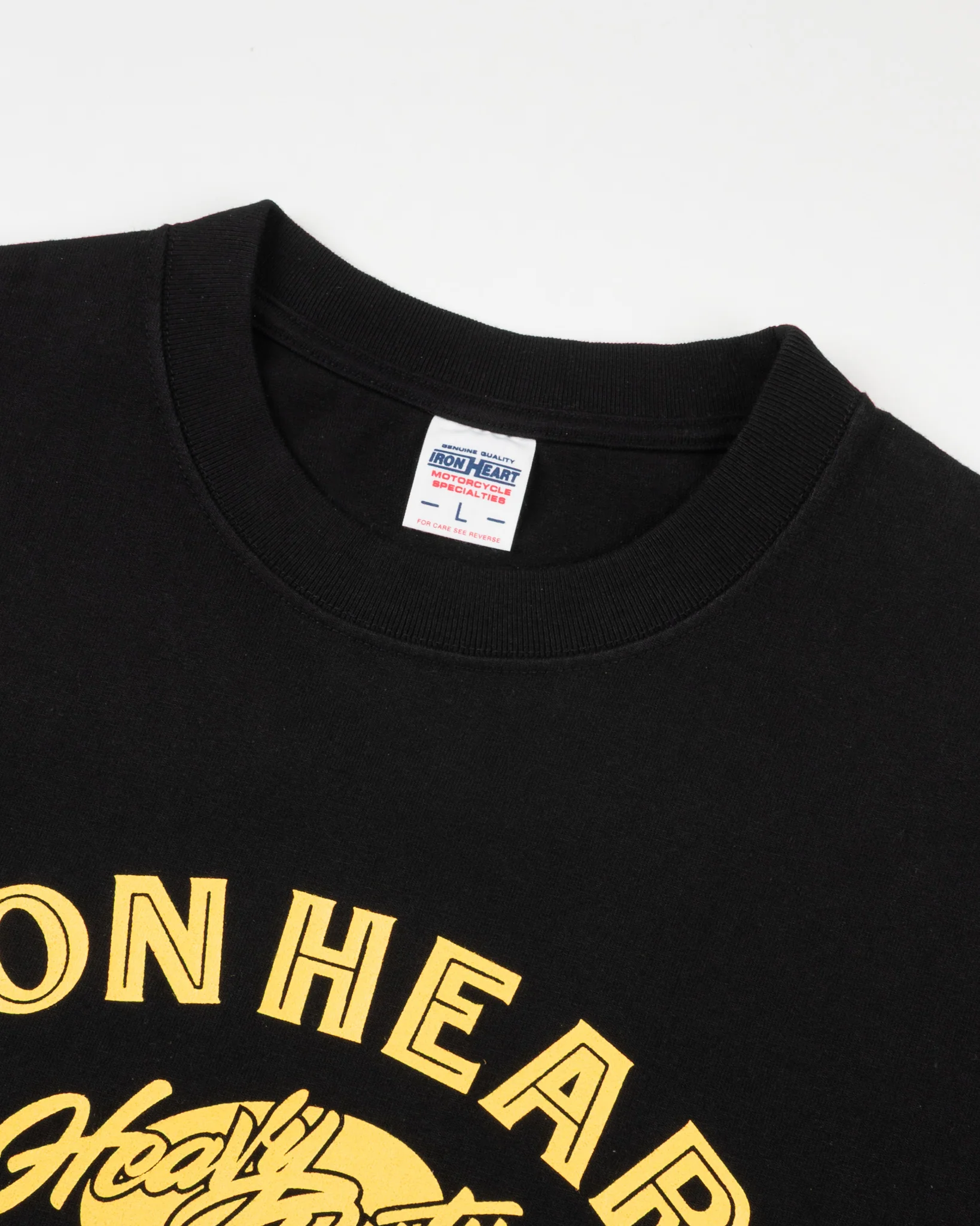 7.5oz Printed Loopwheel Crew Neck T-Shirt - Black - Image 8