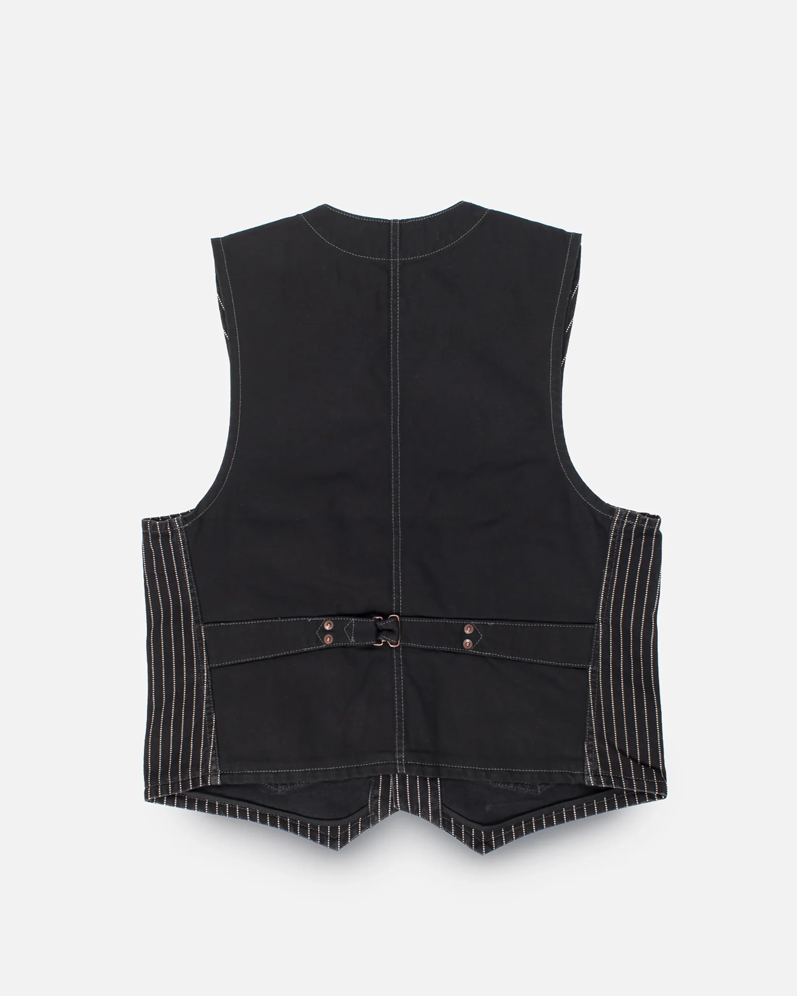 12oz Wabash/Duck Work Vest - Black/Black - Image 4