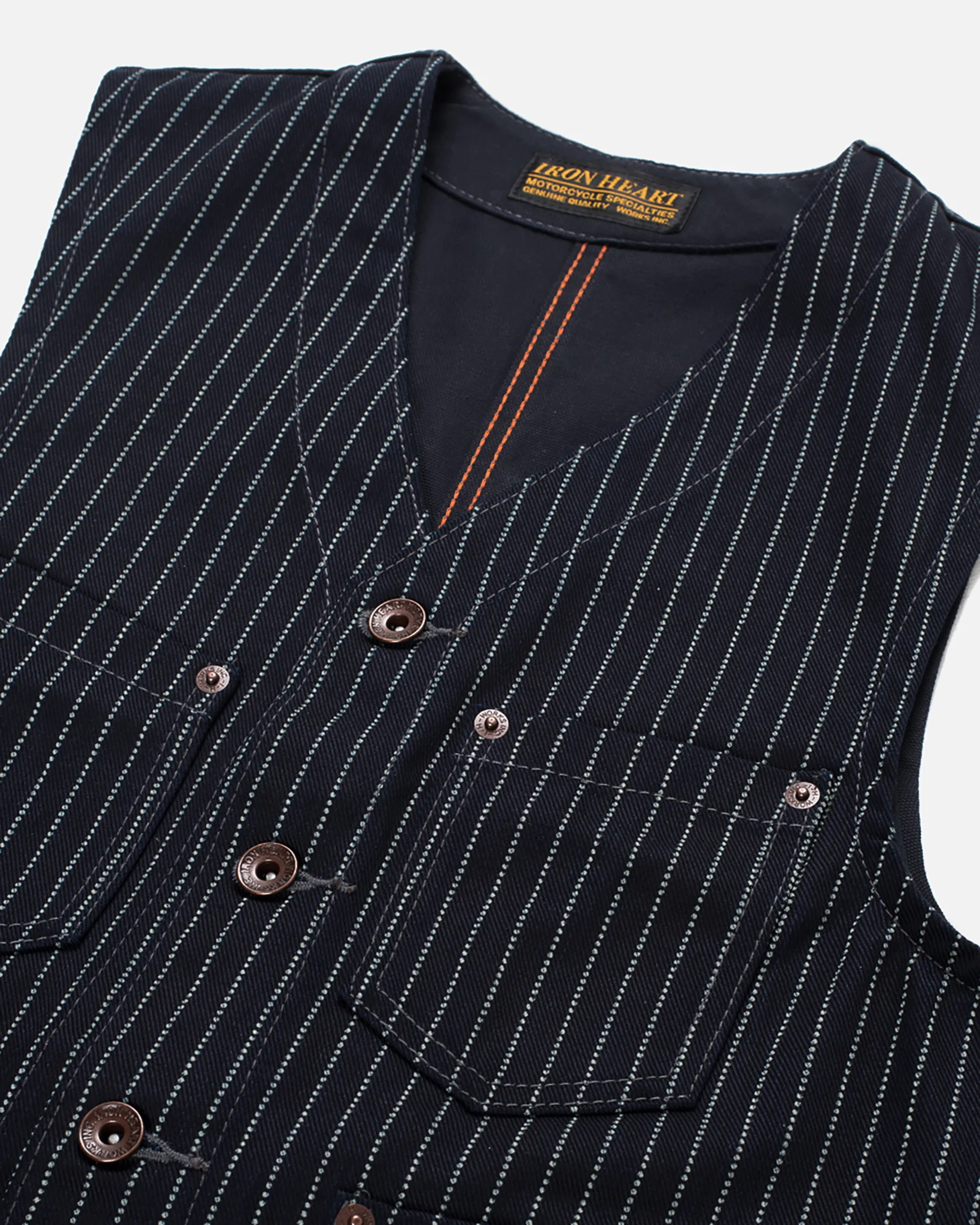 12oz Wabash/Duck Work Vest - Indigo/Navy - Image 4