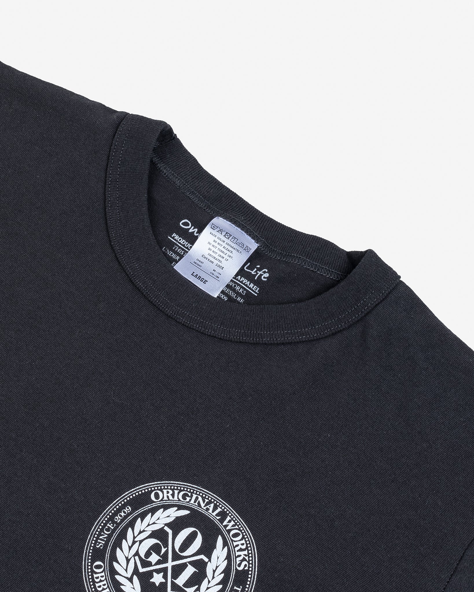 OGL 6.2oz Ringspun T-shirt - Silkscreen Printed 'Fly Me To The Moon' - Charcoal - Image 6