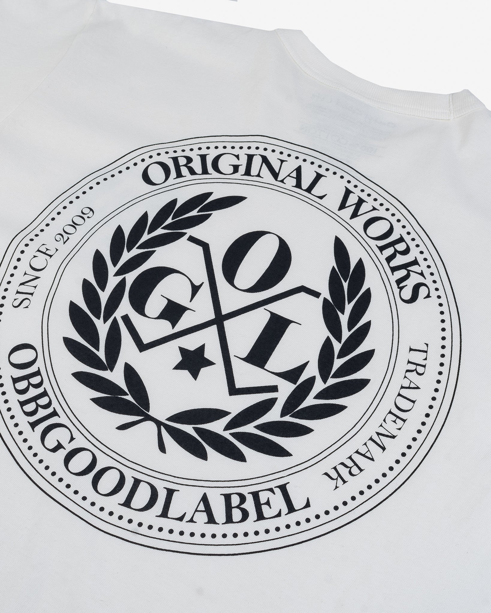 OGL 6.2oz Ringspun T-shirt - Silkscreen Printed 'OGL Logo' - Cream - Image 5