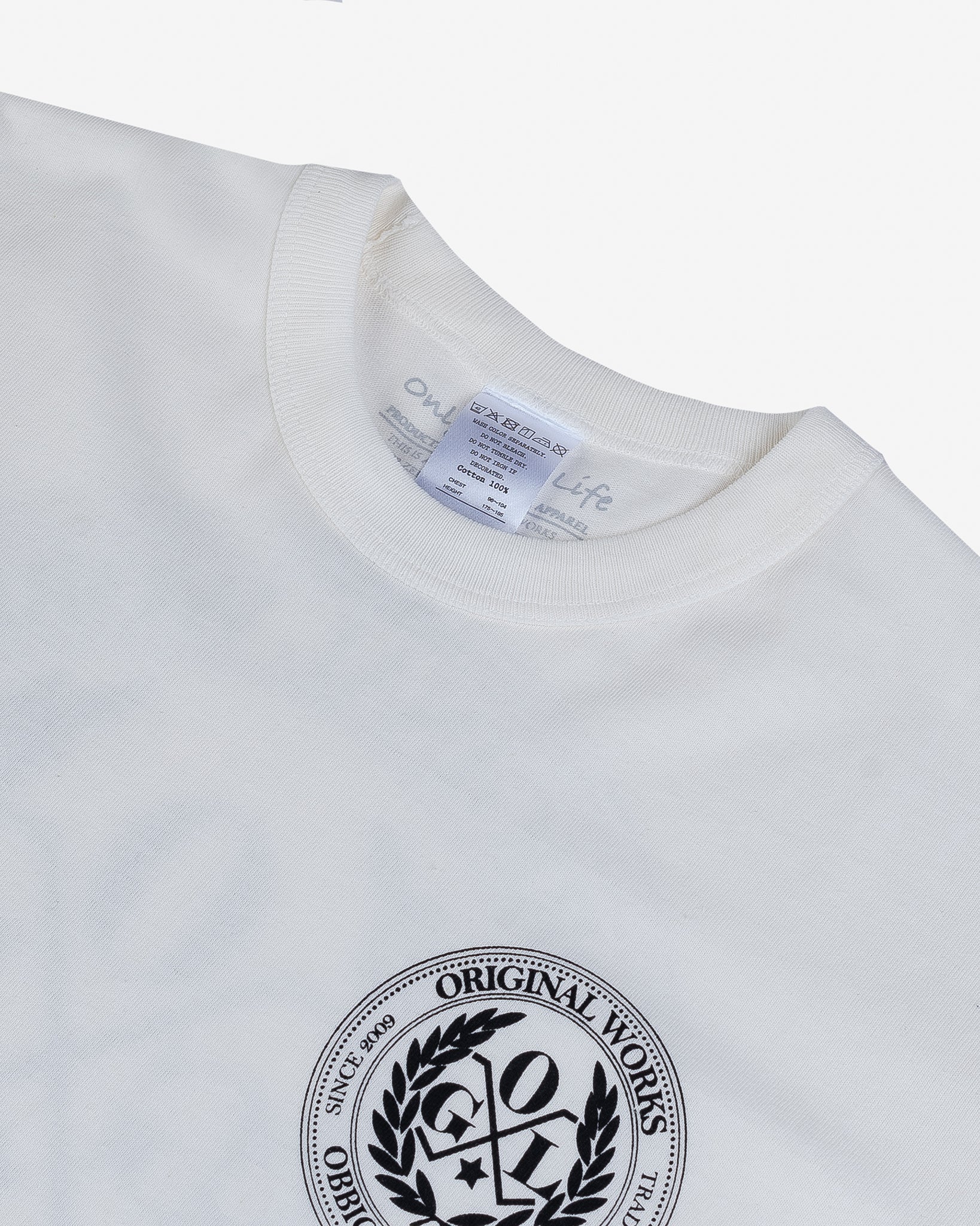 OGL 6.2oz Ringspun T-shirt - Silkscreen Printed 'OGL Logo' - Cream - Image 6