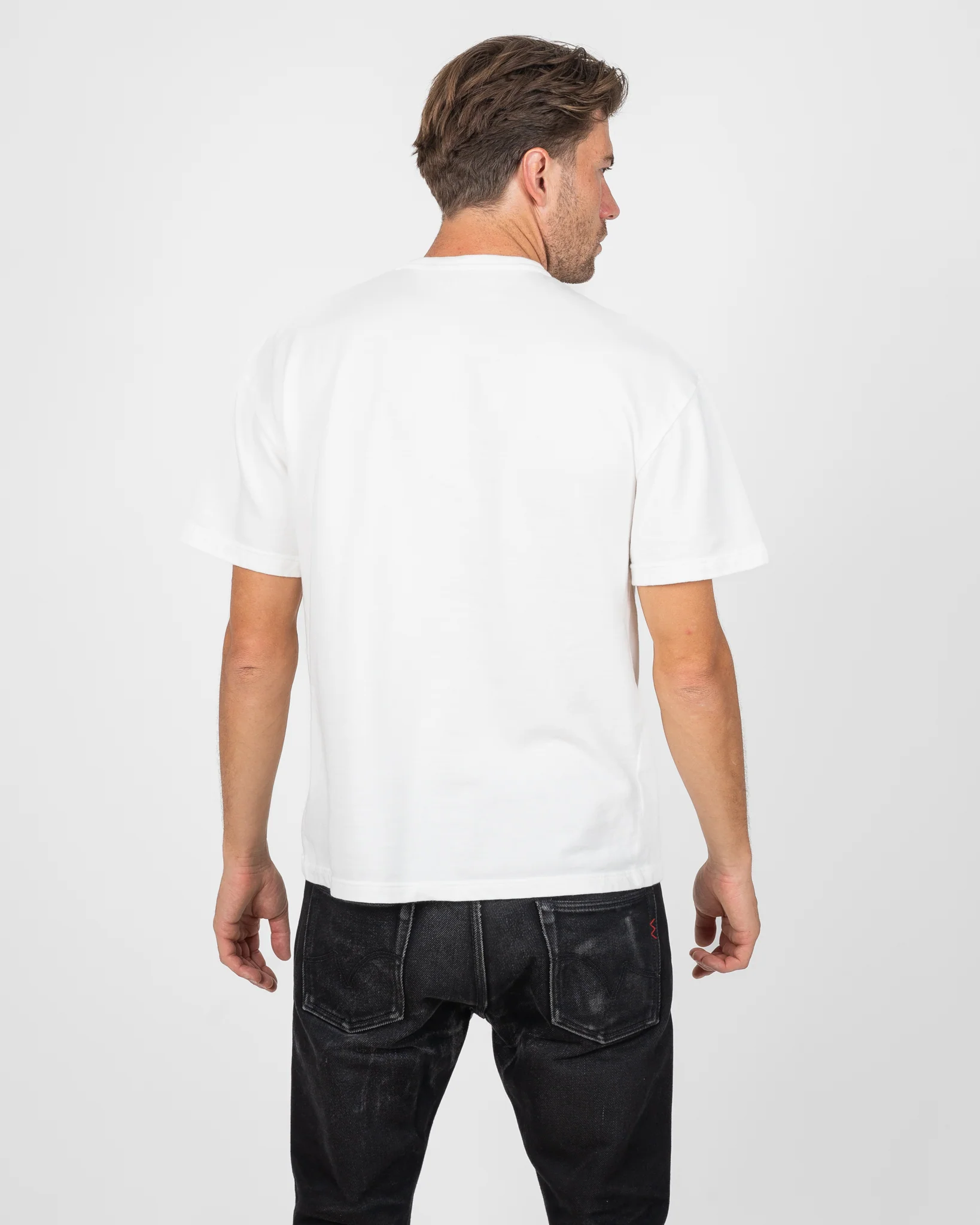 UTILITEES - 10oz Heavyweight Crew Neck T-Shirt - White - Image 3