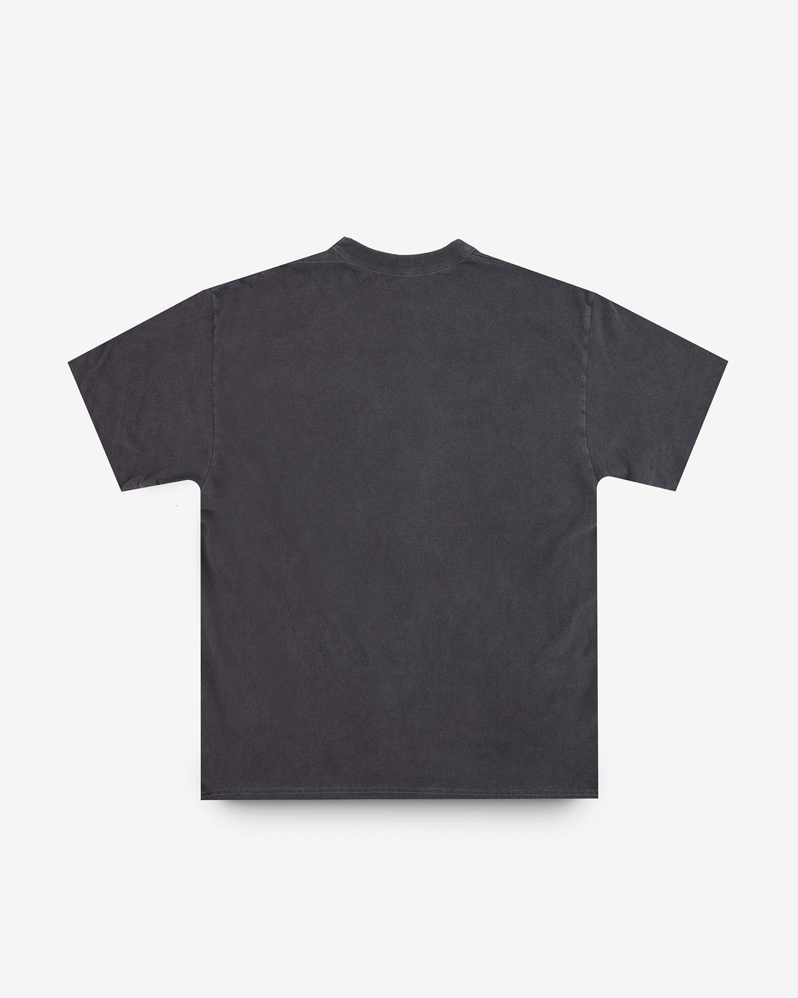 UTILITEES - 5.5oz Loopwheel Crew Neck T-Shirt - Charcoal - Image 4